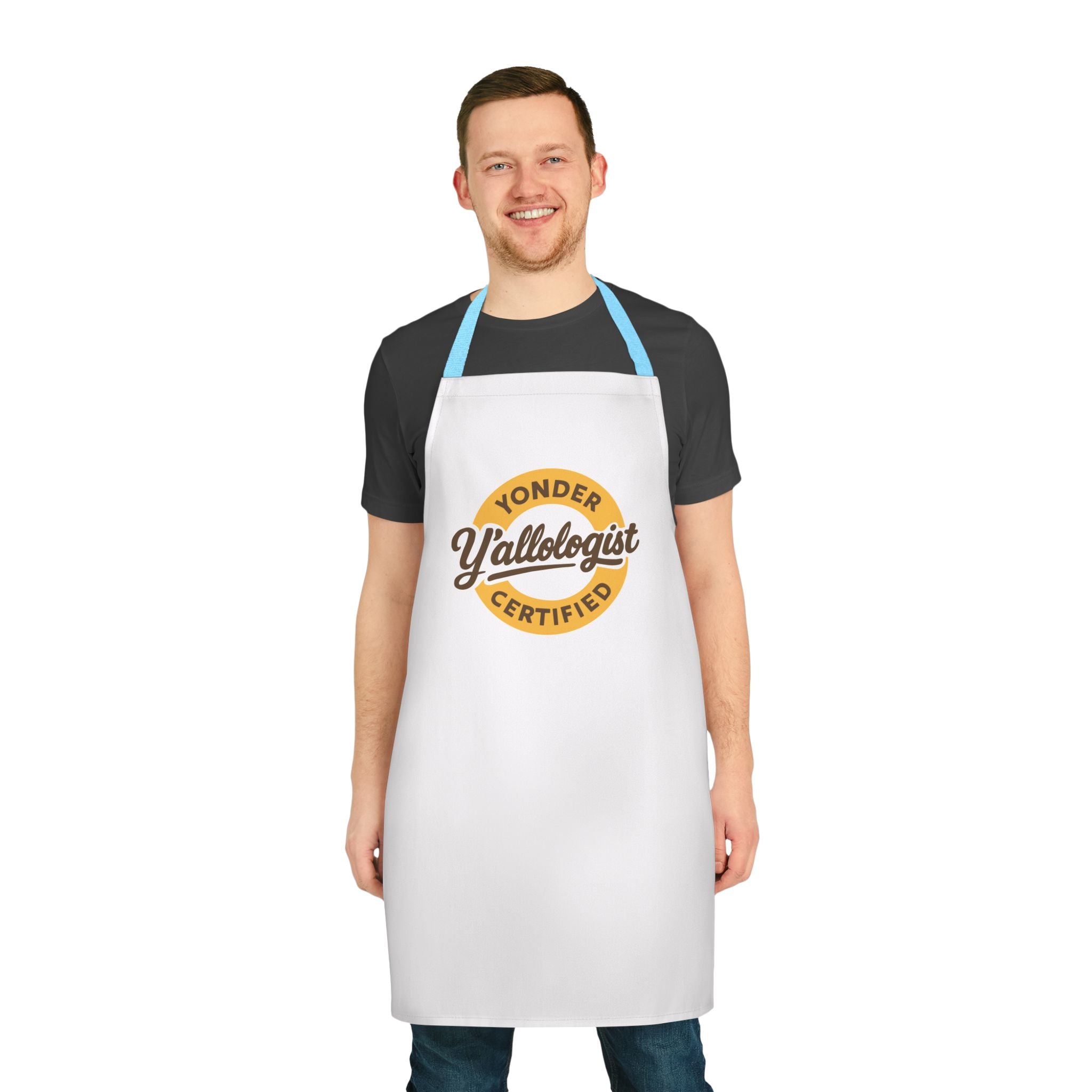 Y'allologist Round Logo Apron