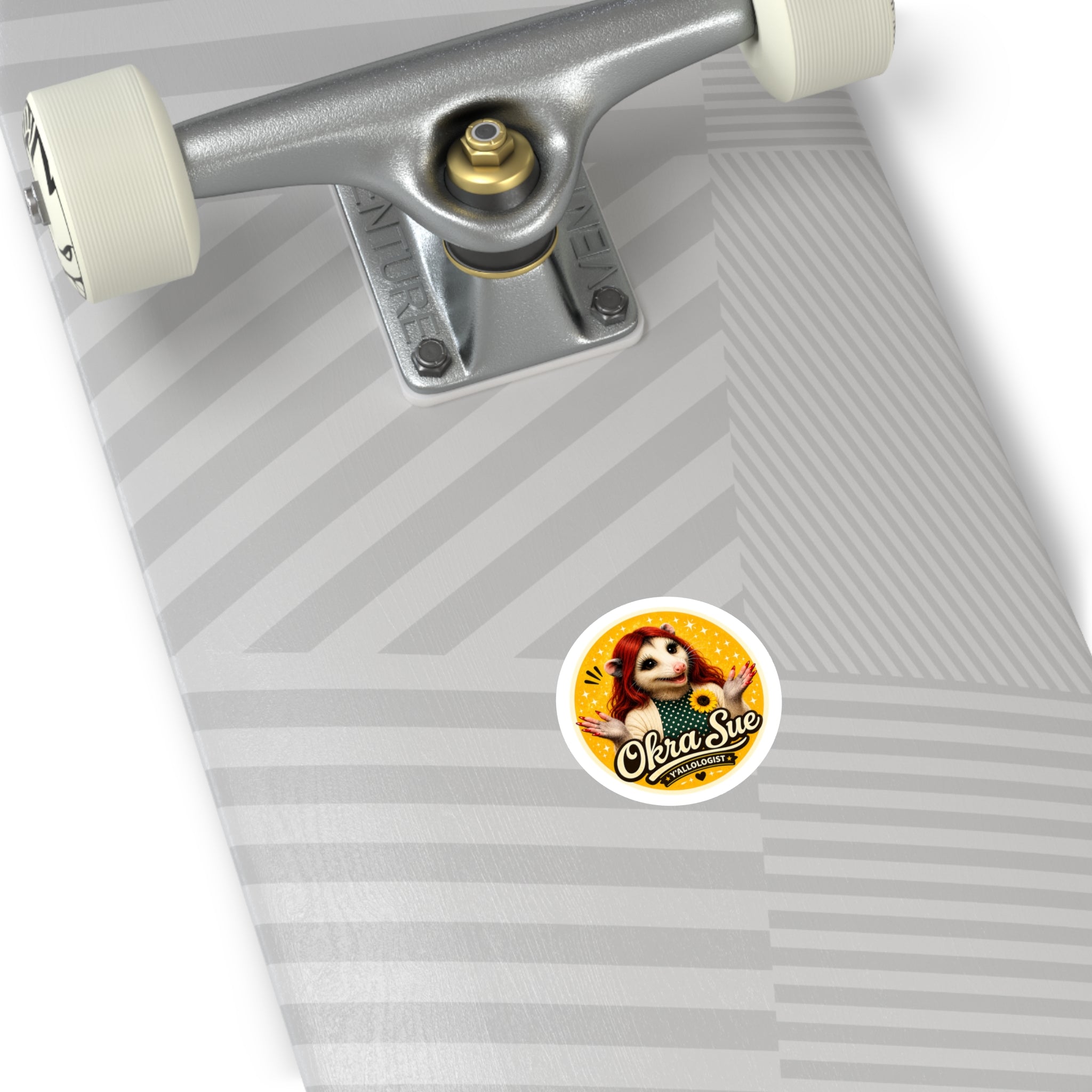 Okra Sue Round Sticker