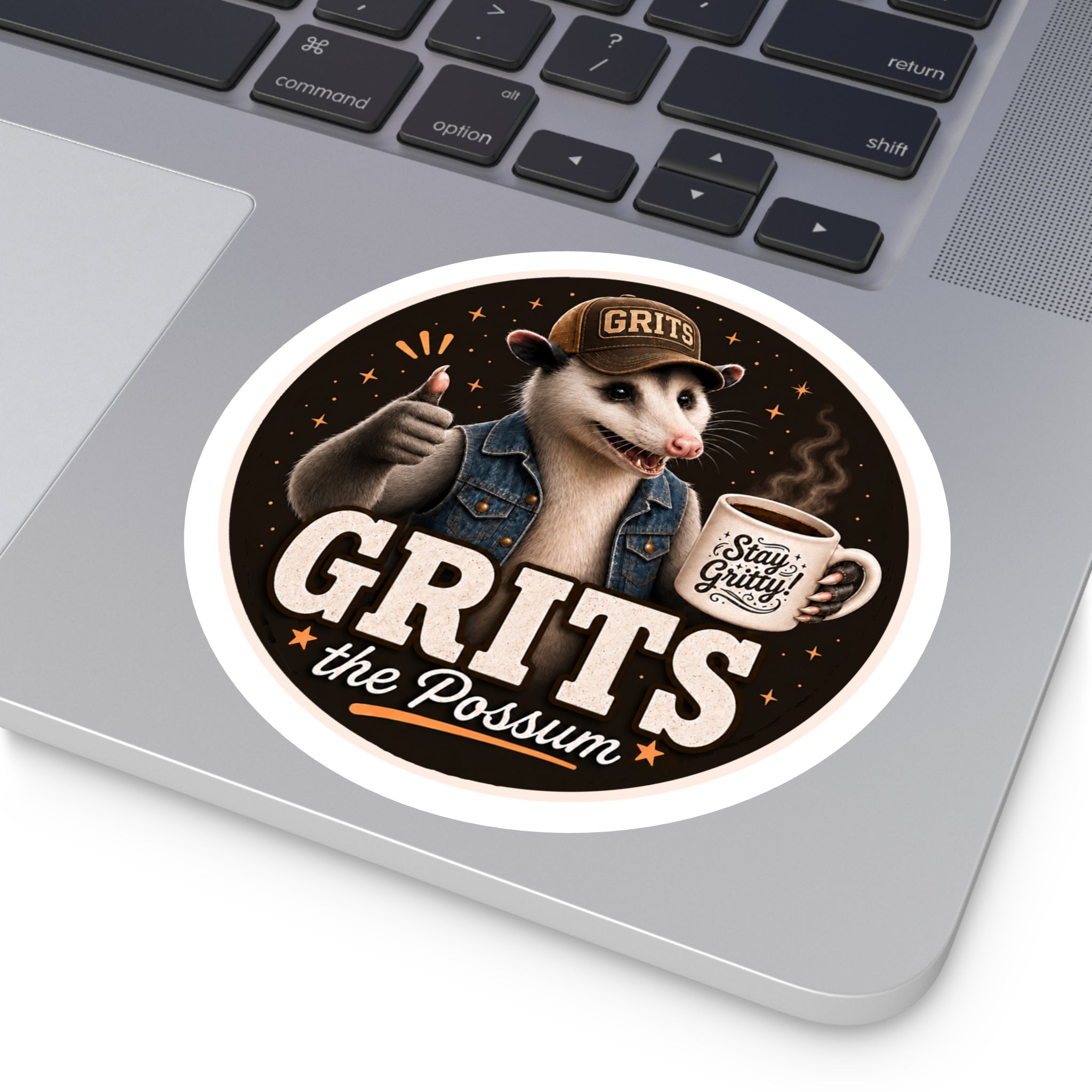 Grits w/ Stay Gritty Mug! Round Sticker