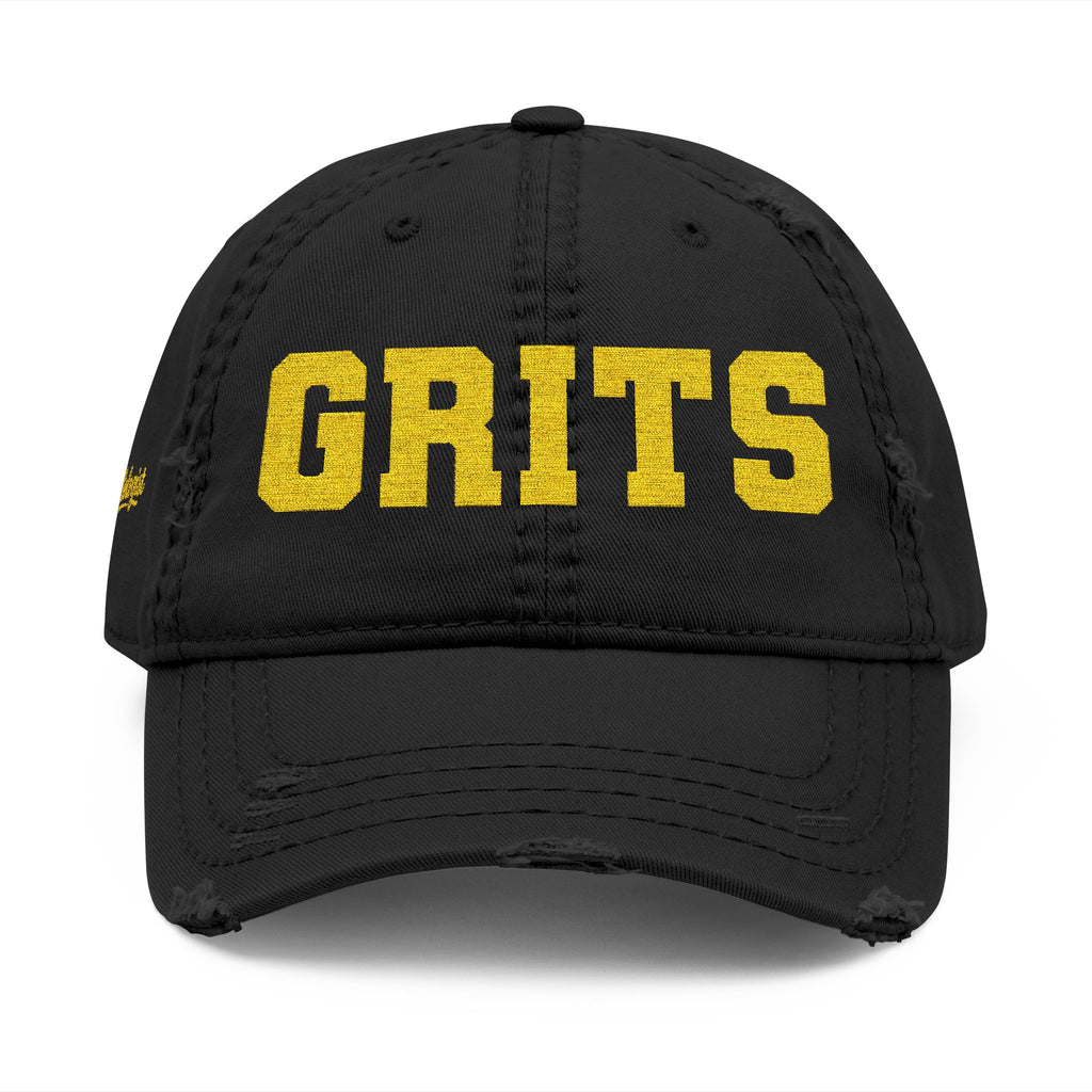 Grits Embroidered Distressed Hat w/ Stay Gritty! on back