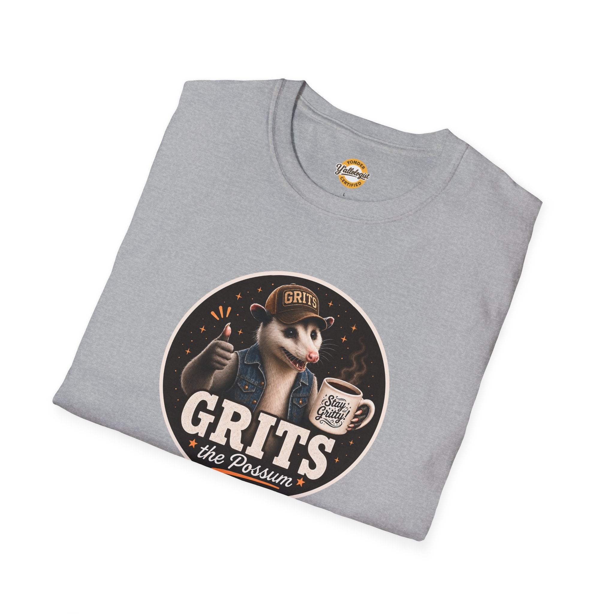 Grits the Possum with Stay Gritty! Mug Unisex T-Shirt