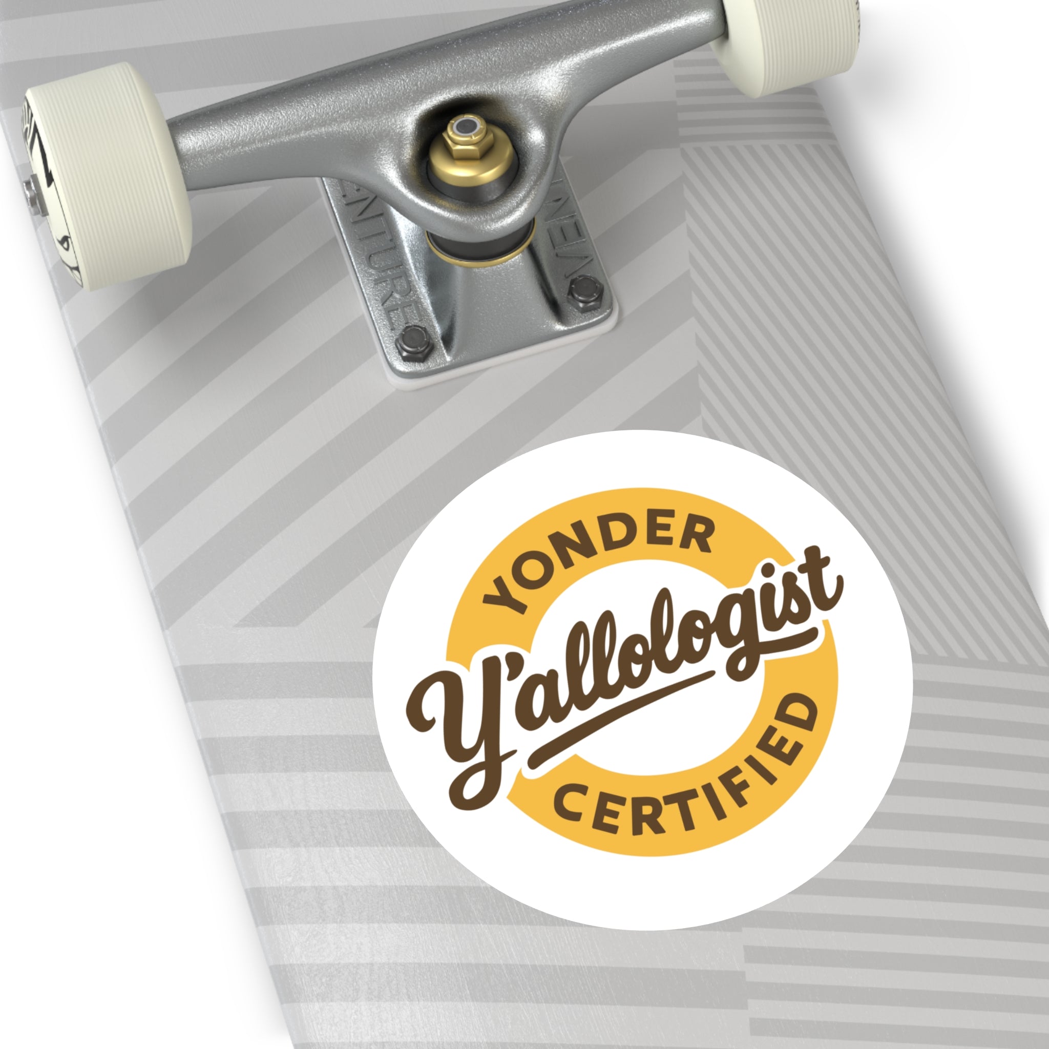 Y'allologist Yonder Certified Round Sticker