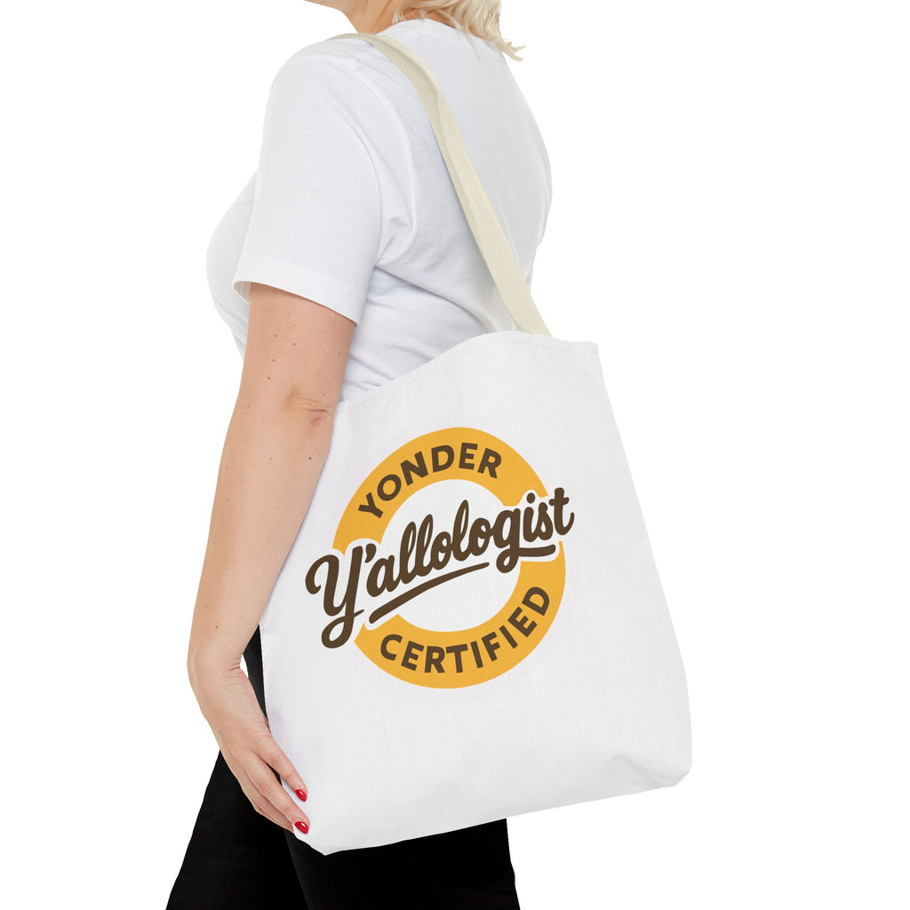 Y'allologist Round Logo Cotton Tote