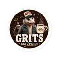 Grits the Possum w/ Y'allologist Mug Round Sticker