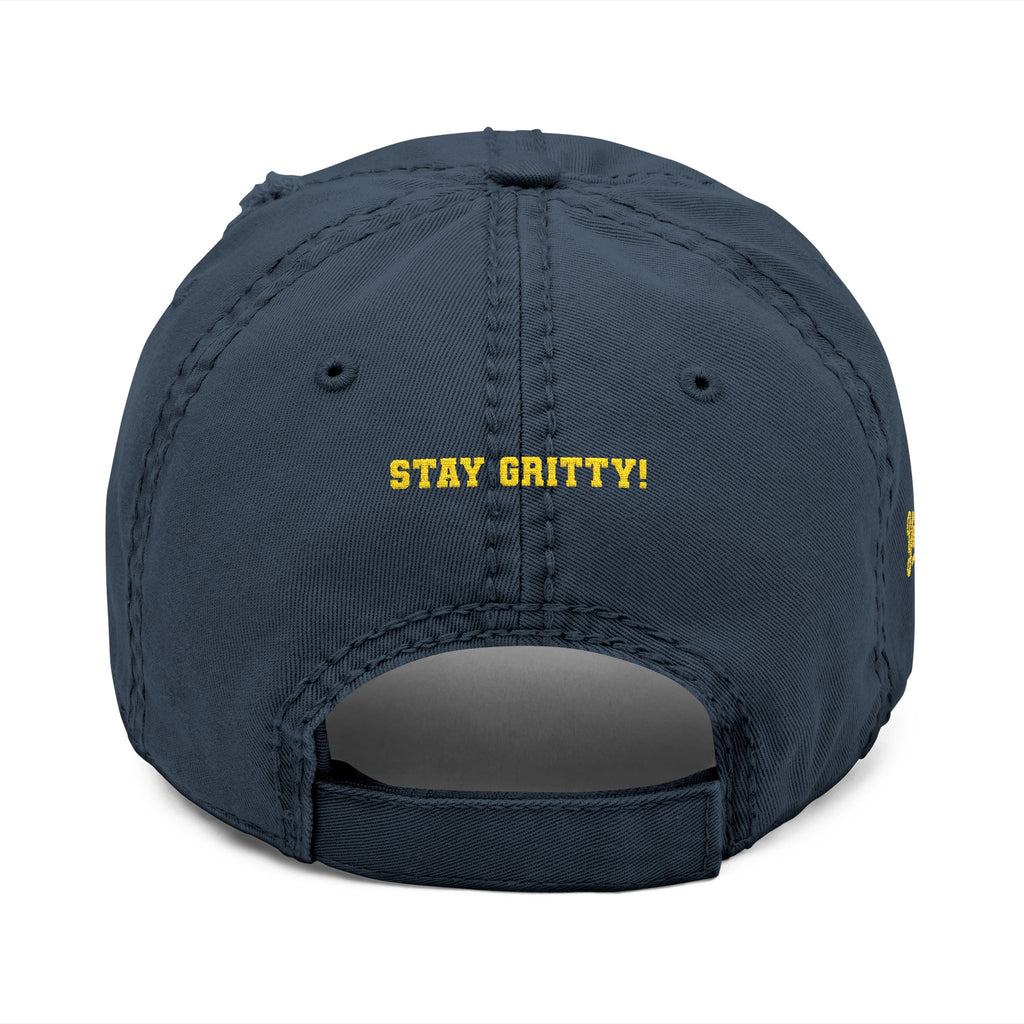 Grits Embroidered Distressed Hat w/ Stay Gritty! on back