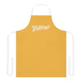 Y'allologist Yellow Apron with White Lettering