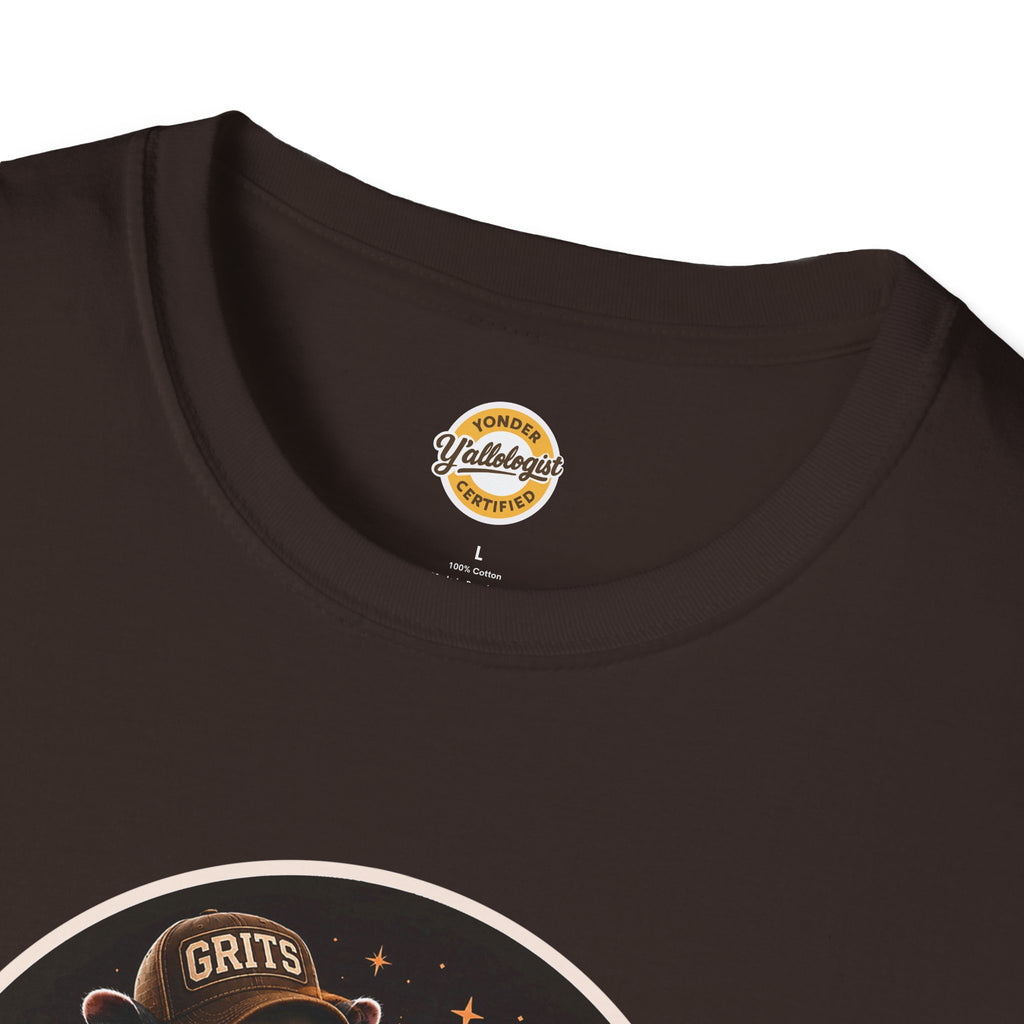 Grits the Possum/Stay Gritty! Unisex Softstyle T-Shirt