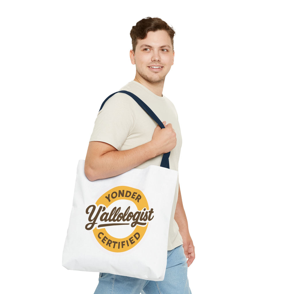 Y'allologist Round Logo Cotton Tote