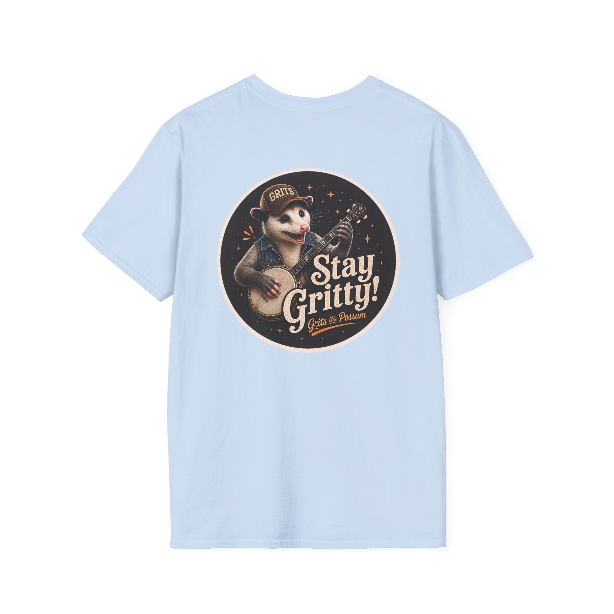 Grits the Possum/Stay Gritty! Unisex Softstyle T-Shirt