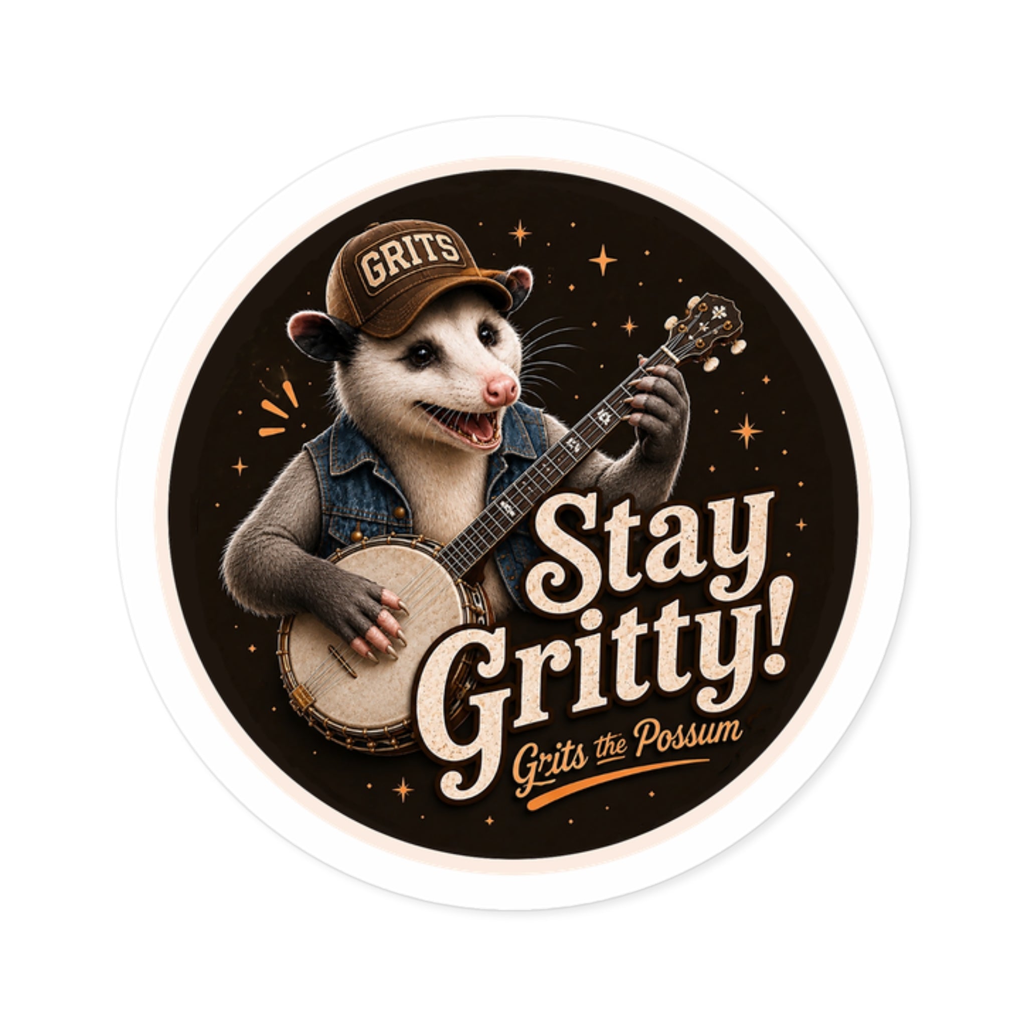 Grits & Stay Gritty! Certified Round Sticker