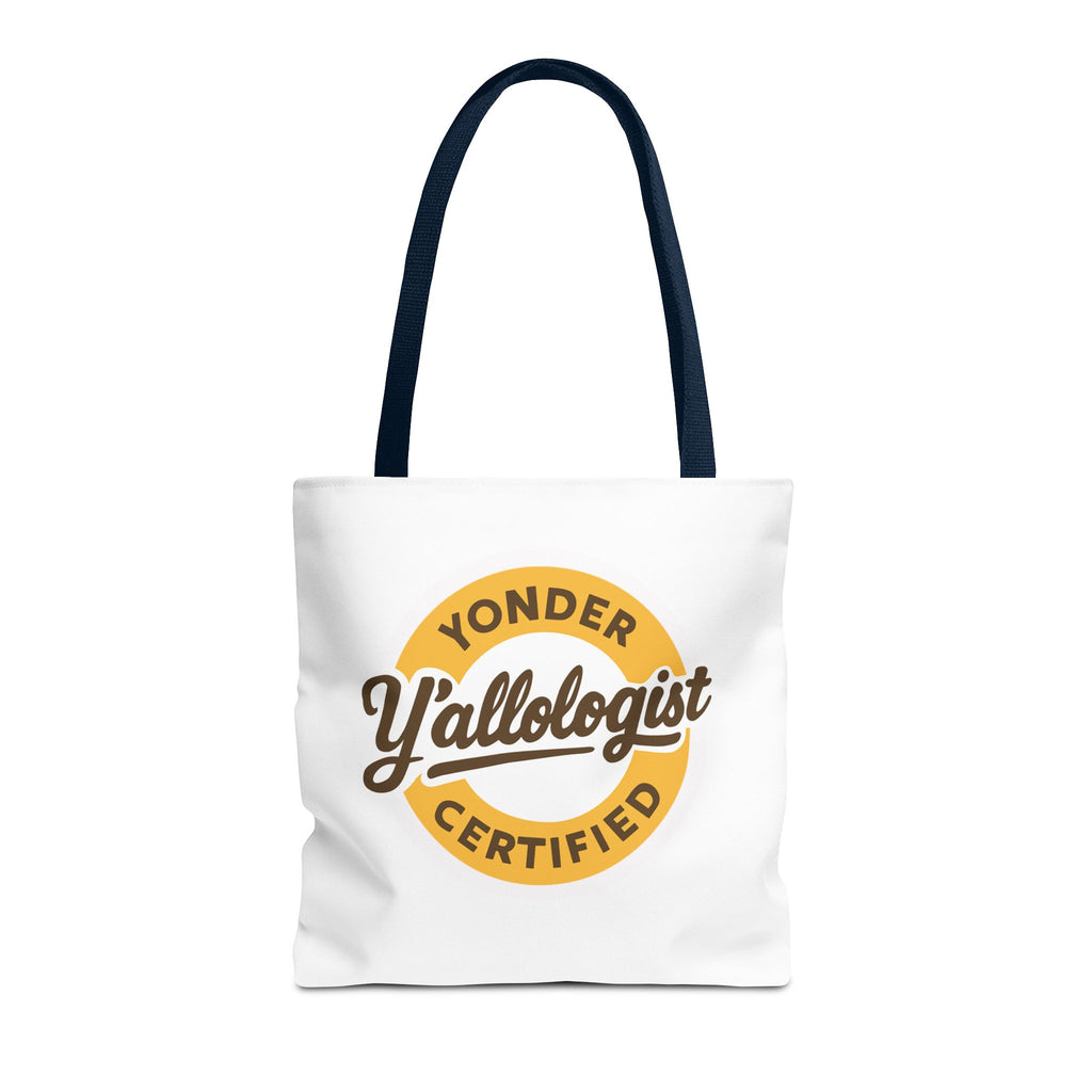 Y'allologist Round Logo Cotton Tote