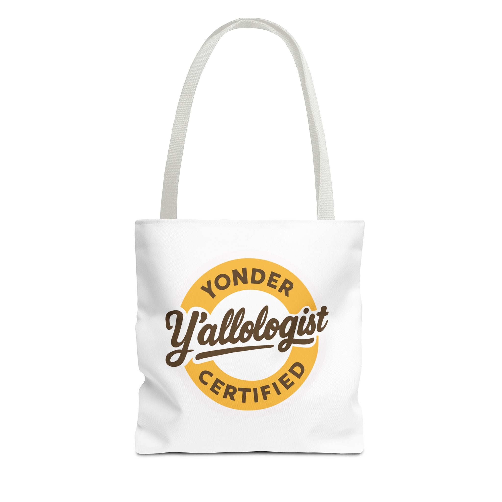 Y'allologist Round Logo Cotton Tote
