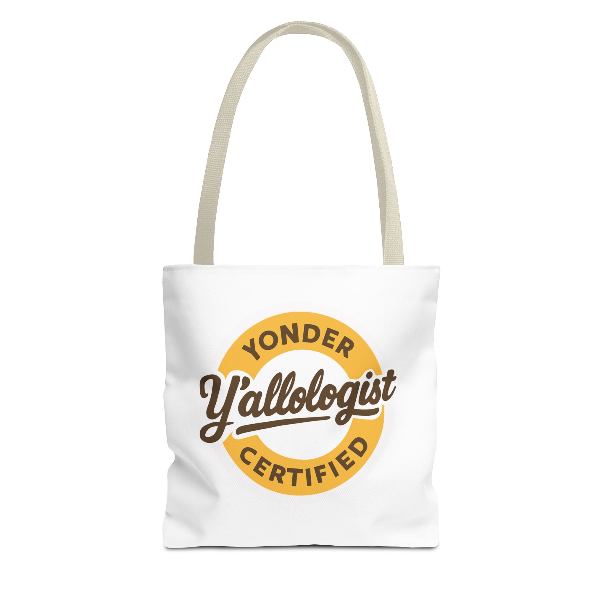 Y'allologist Round Logo Cotton Tote