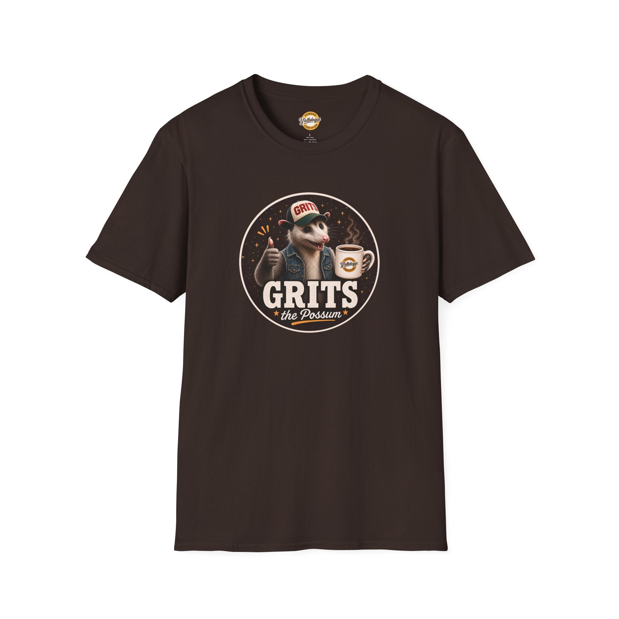 Grits the Possum with Y'allologist Mug Unisex T-Shirt