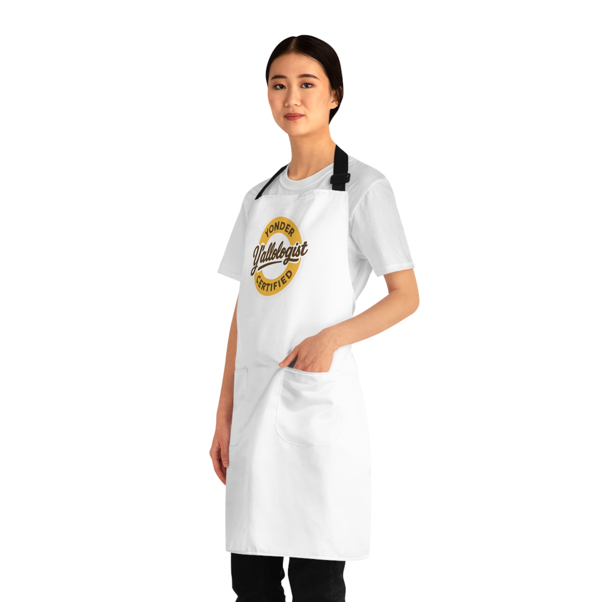 Y'allologist Round Logo Apron w/ pockets