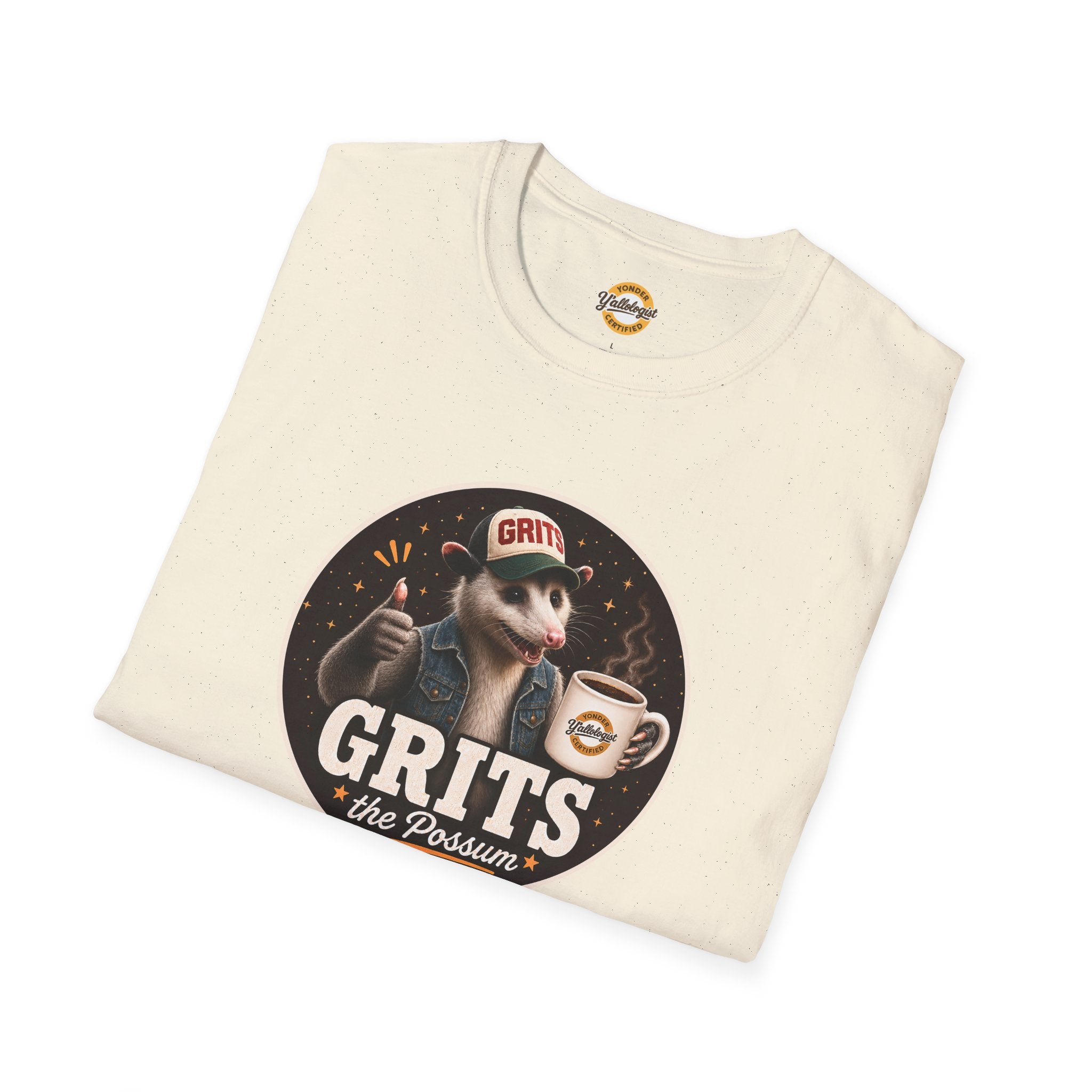 Grits the Possum with Y'allologist Mug Unisex T-Shirt