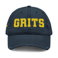 Grits Embroidered Distressed Hat w/ Stay Gritty! on back