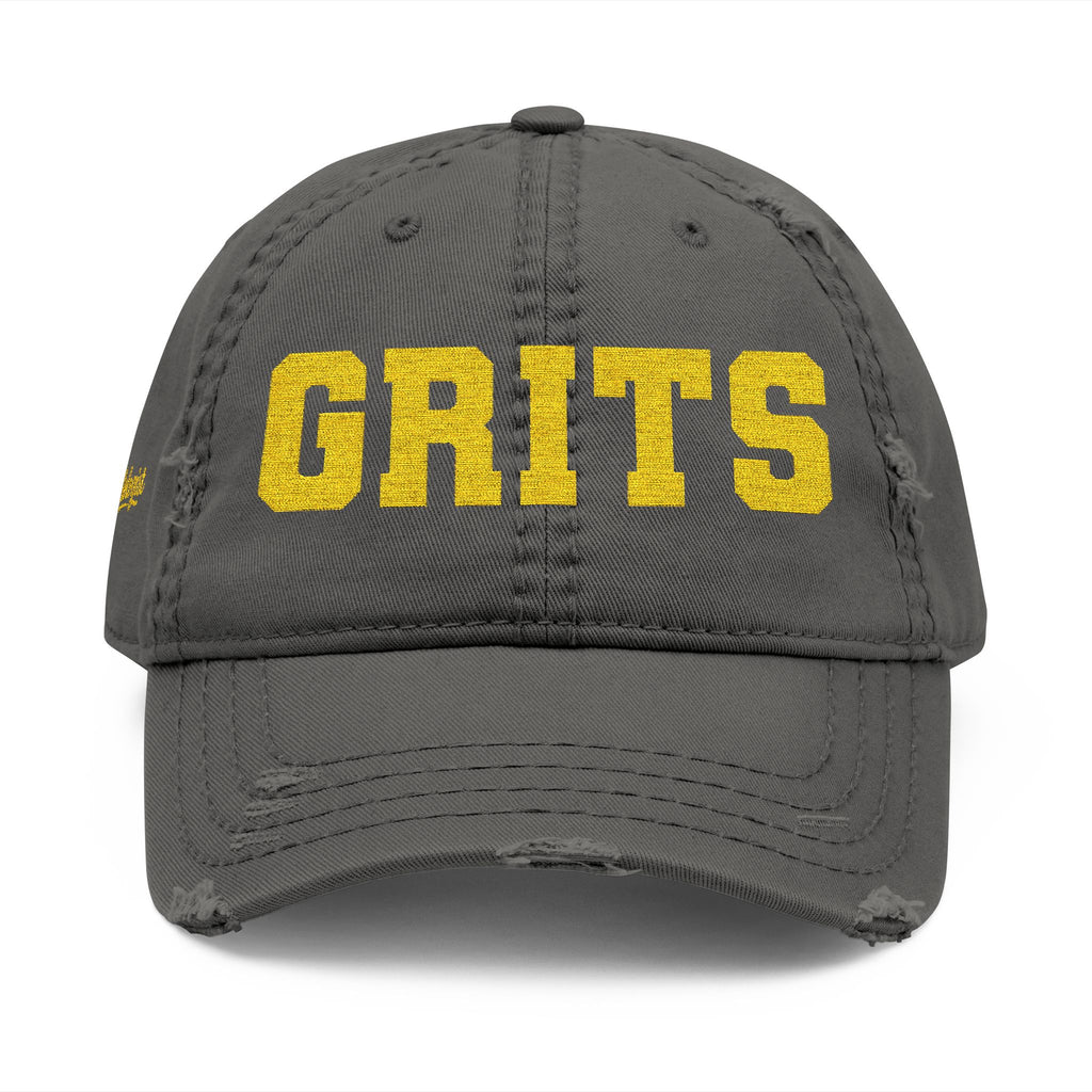 Grits Embroidered Distressed Hat w/ Stay Gritty! on back