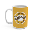 Y'allologist Yonder Certified Round Logo Yellow 15oz Coffee Mug
