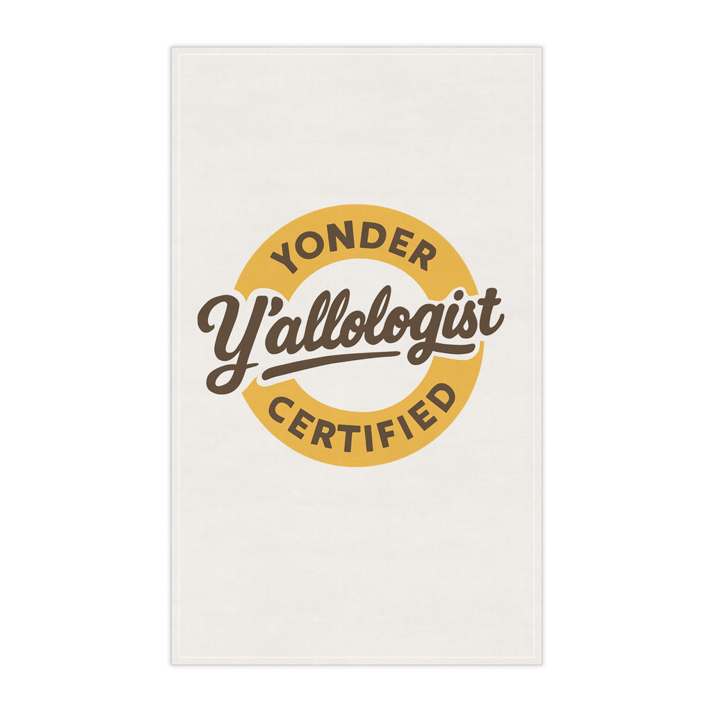 Y'allologist Yonder Certified Kitchen Dish Towel