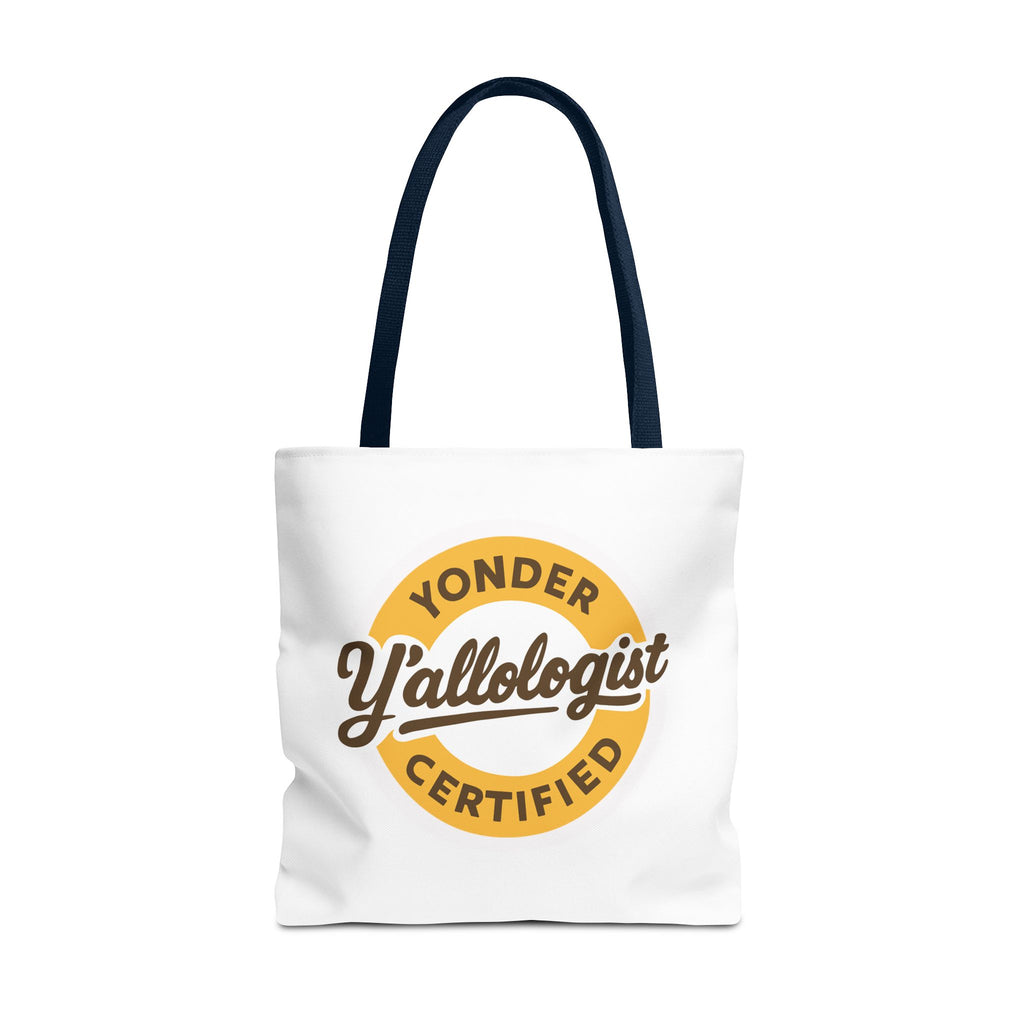 Y'allologist Round Logo Cotton Tote