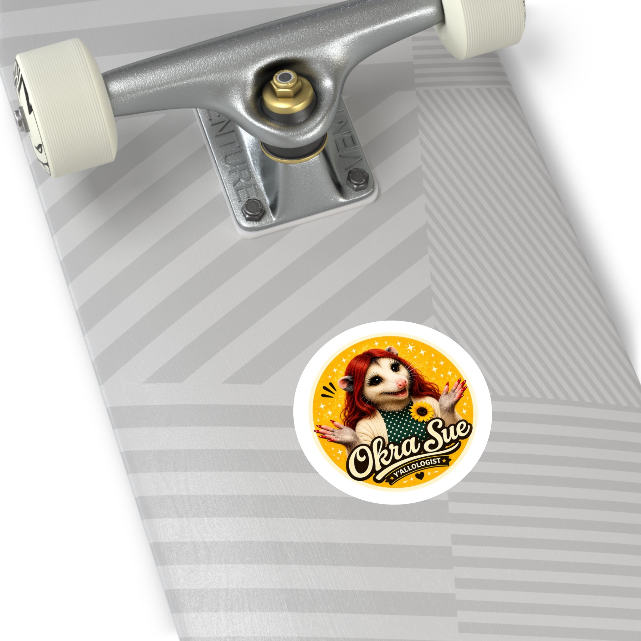 Okra Sue Round Sticker
