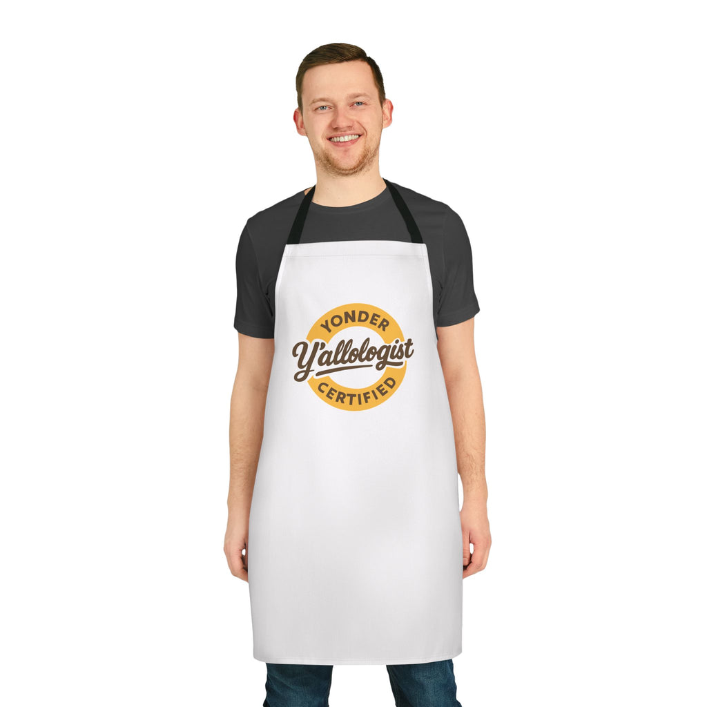 Y'allologist Round Logo Apron