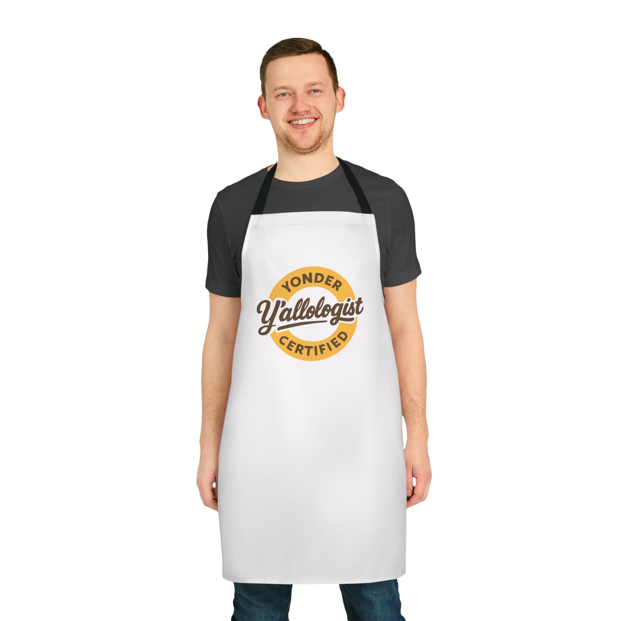 Y'allologist Round Logo Apron