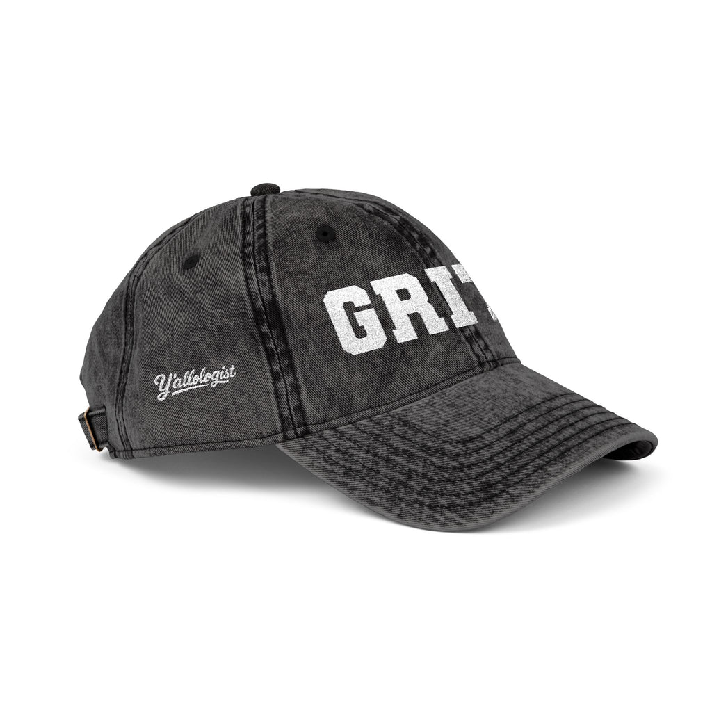 Vintage Embroidered 'GRITS' Distressed Cap