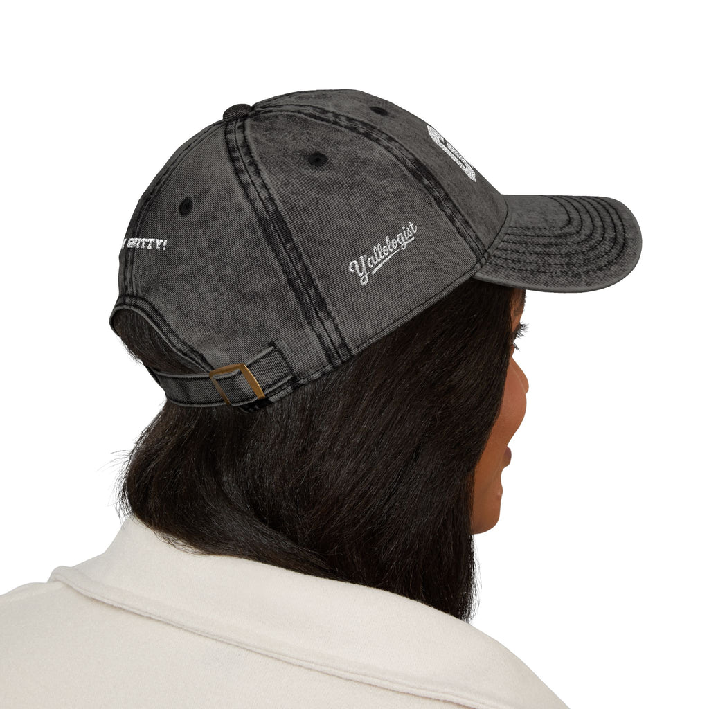 Vintage Embroidered 'GRITS' Distressed Cap
