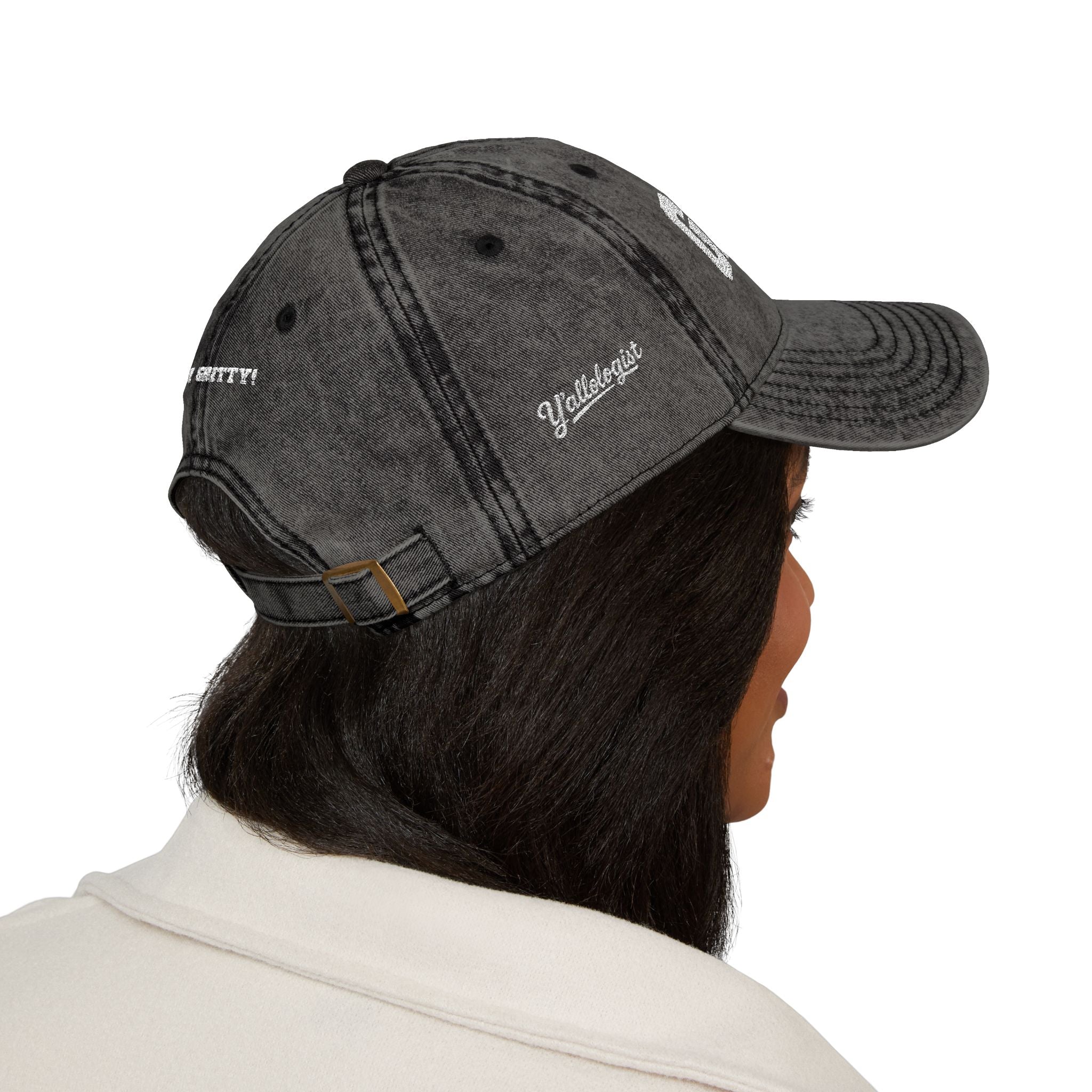 Vintage Embroidered 'GRITS' Distressed Cap