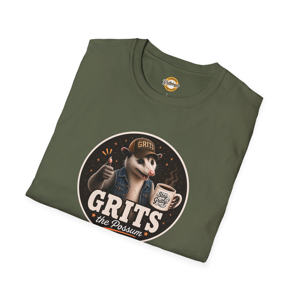 Grits the Possum with Stay Gritty! Mug Unisex T-Shirt
