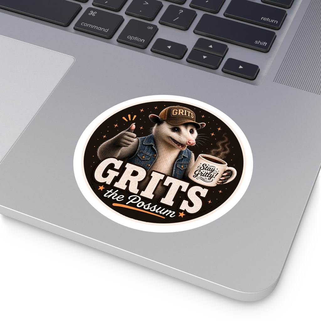 Grits w/ Stay Gritty Mug! Round Sticker