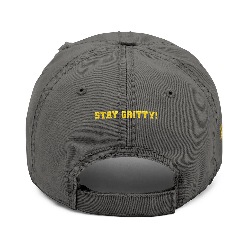 Grits Embroidered Distressed Hat w/ Stay Gritty! on back