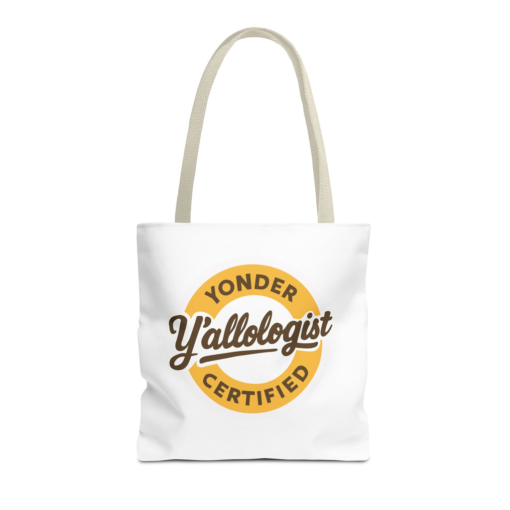 Y'allologist Round Logo Cotton Tote