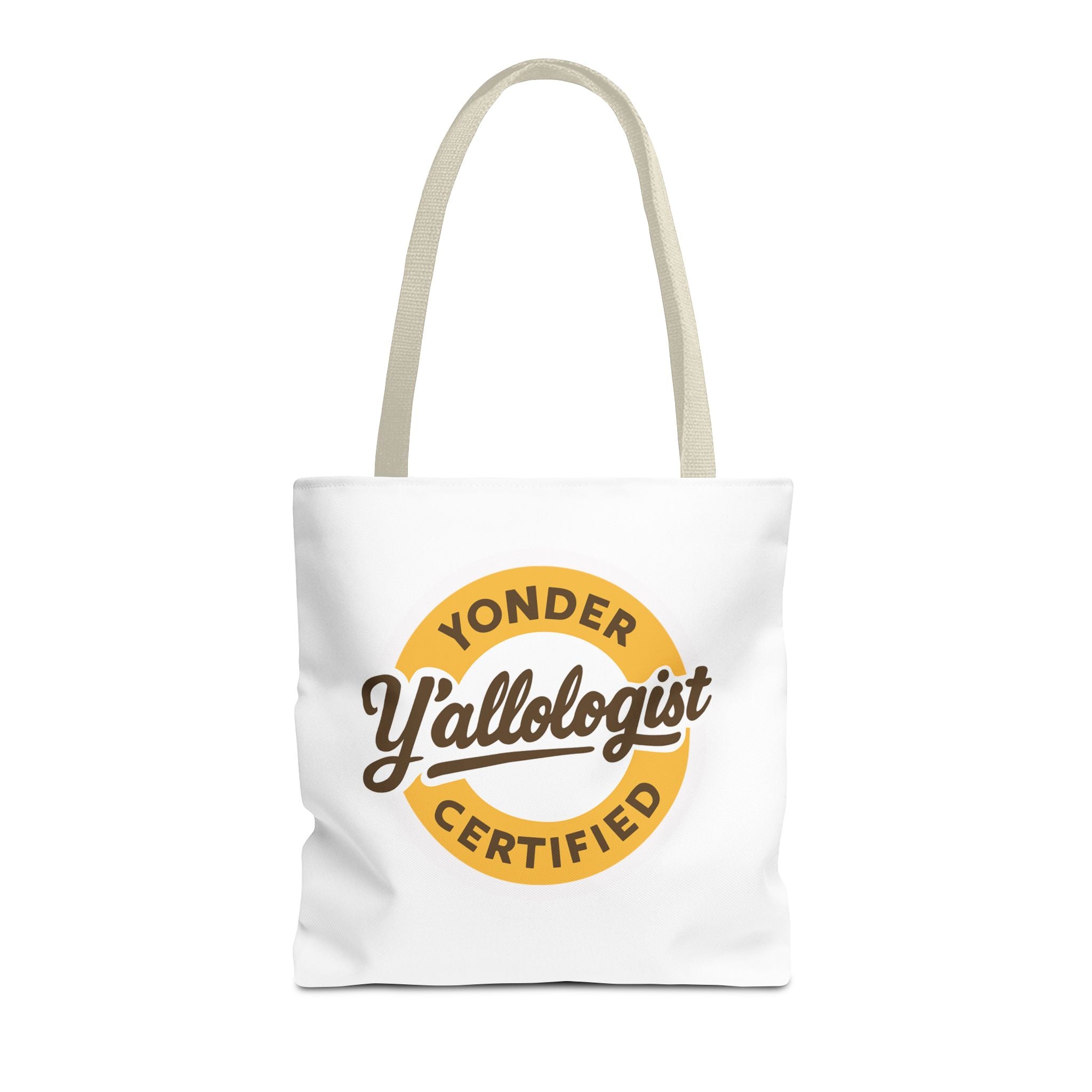 Y'allologist Round Logo Cotton Tote