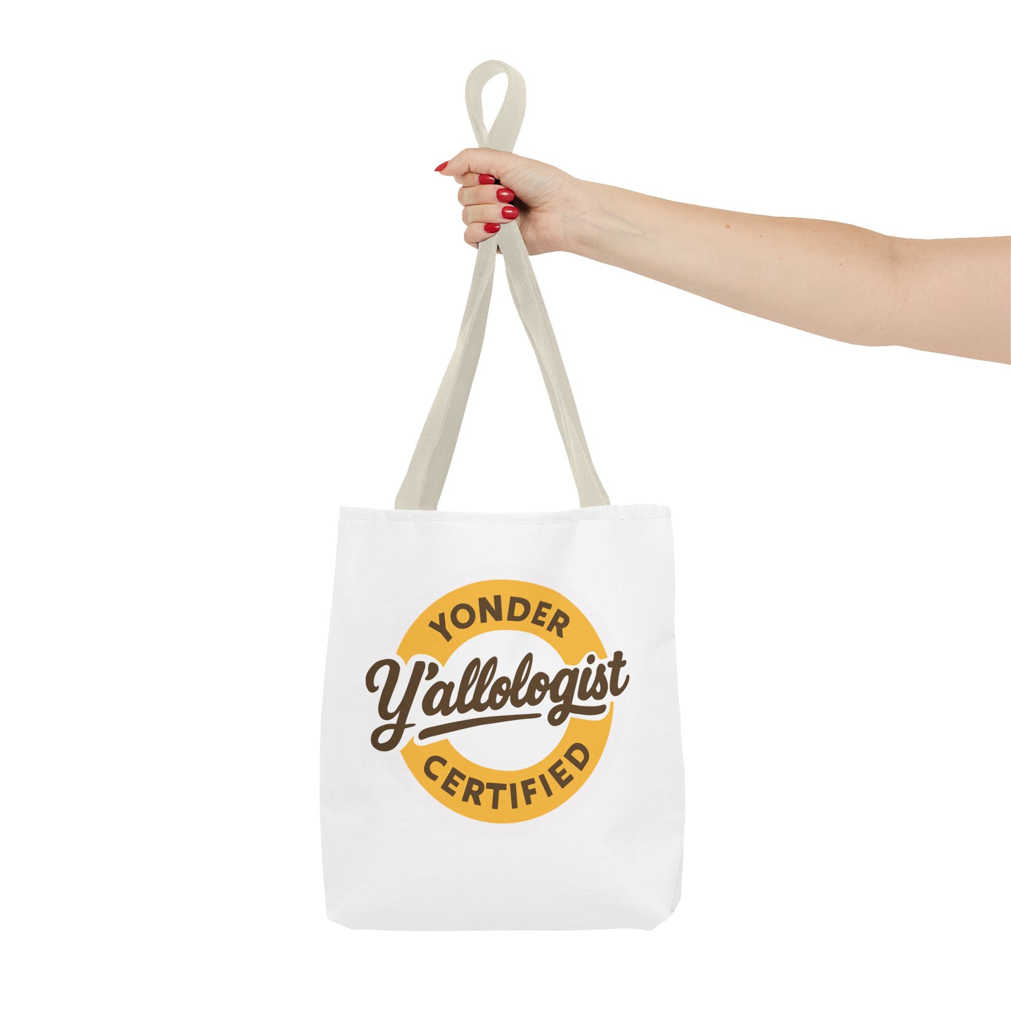 Y'allologist Round Logo Cotton Tote