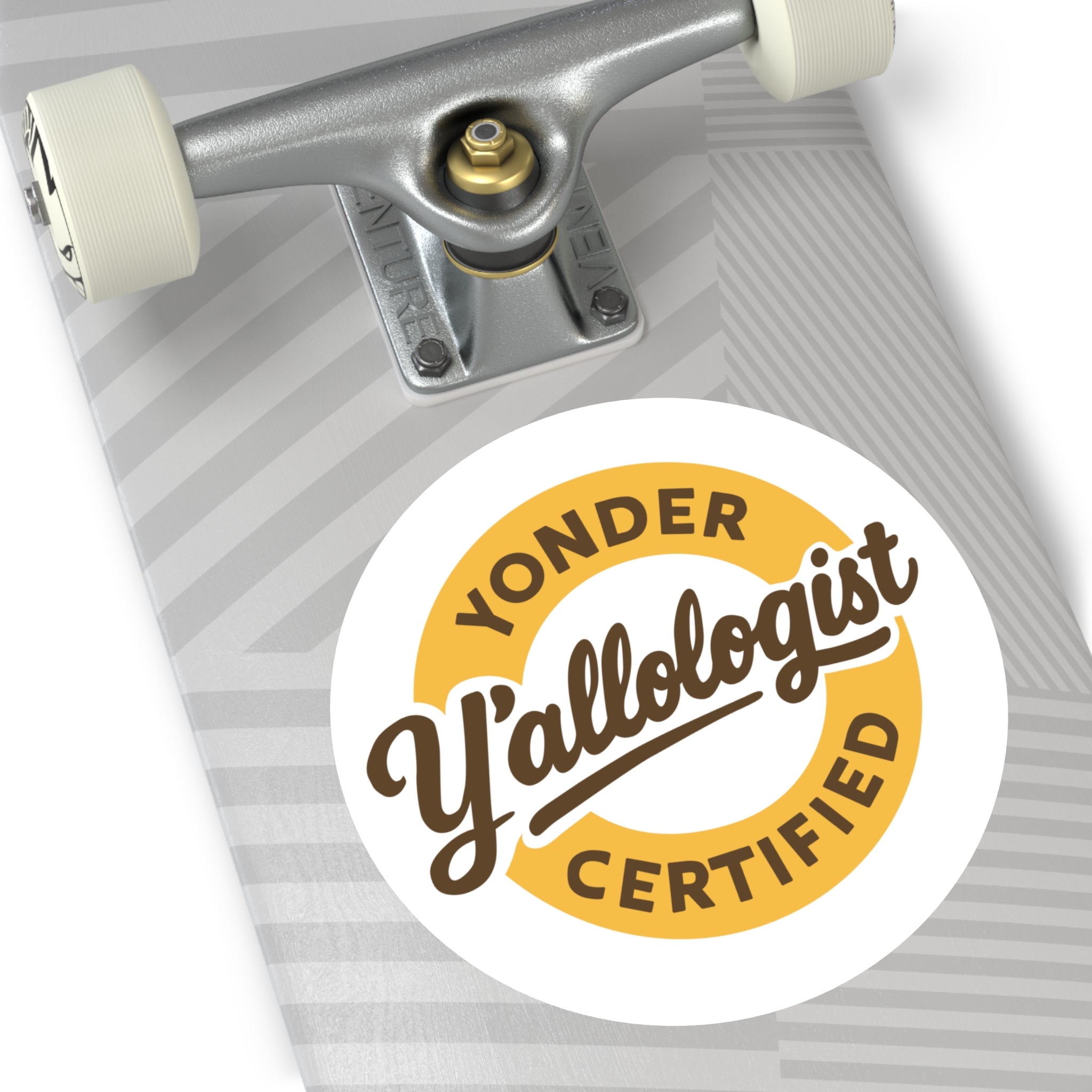 Y'allologist Yonder Certified Round Sticker