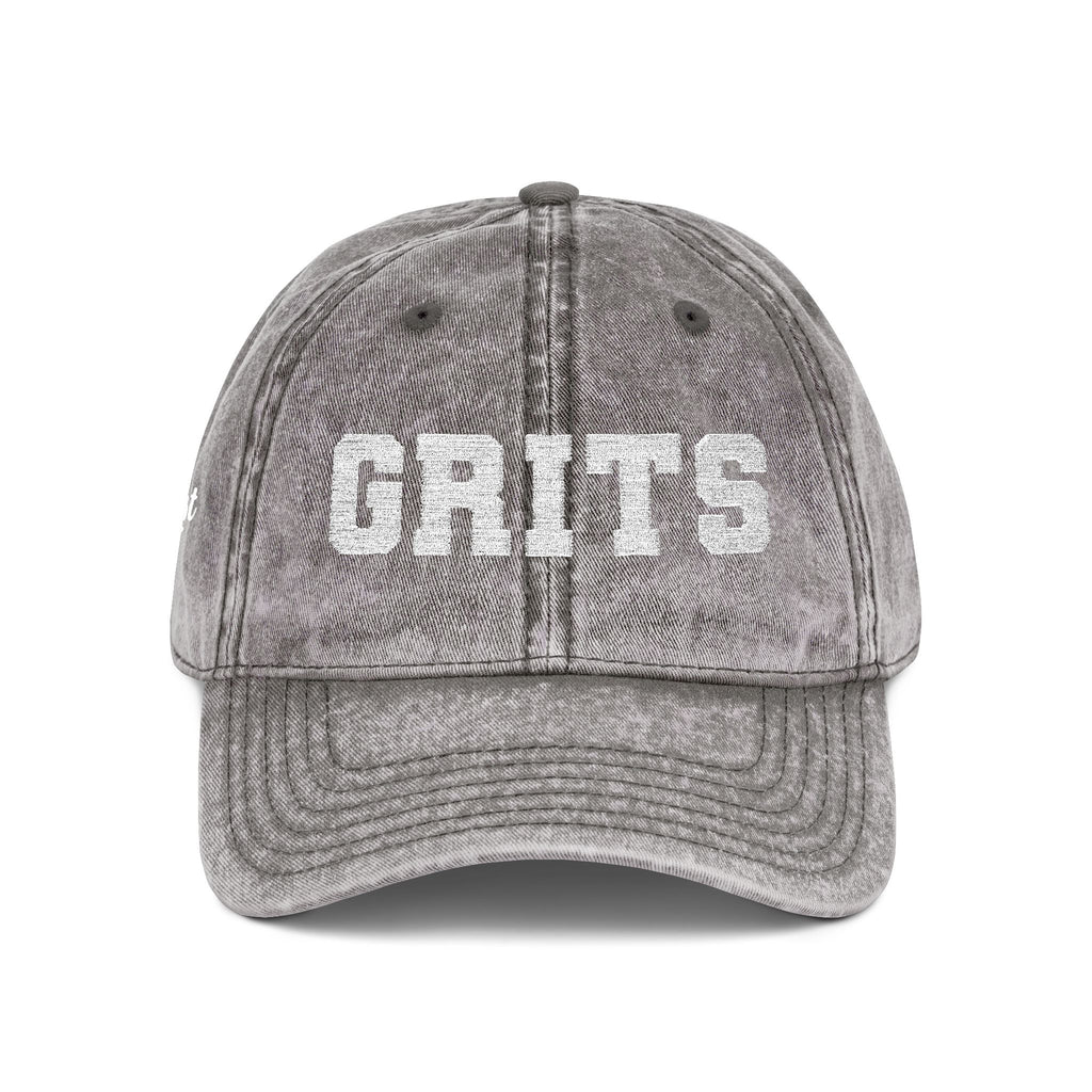 Vintage Embroidered 'GRITS' Distressed Cap