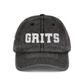 Vintage Embroidered 'GRITS' Distressed Cap