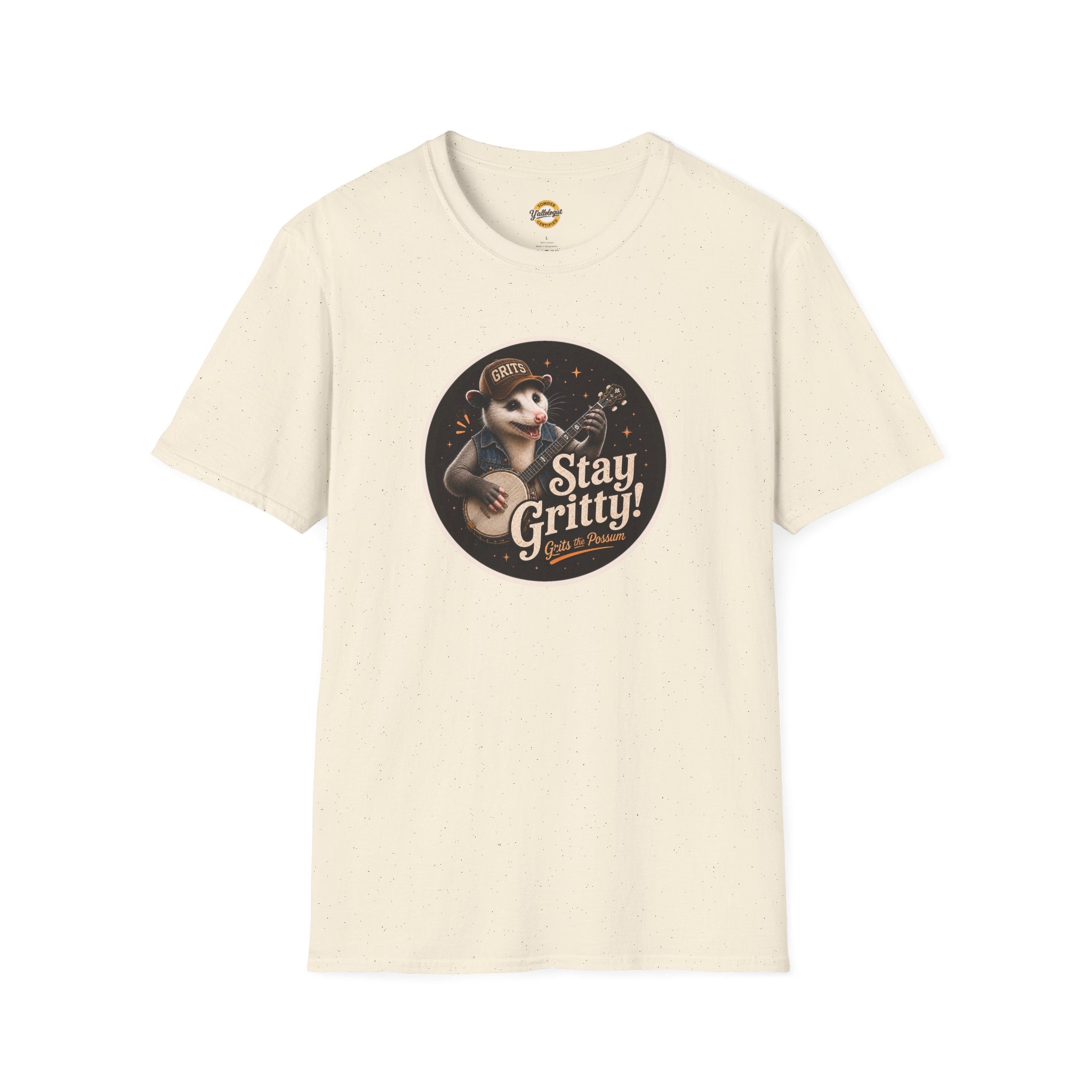 Grits the Possum/Stay Gritty! Unisex Softstyle T-Shirt