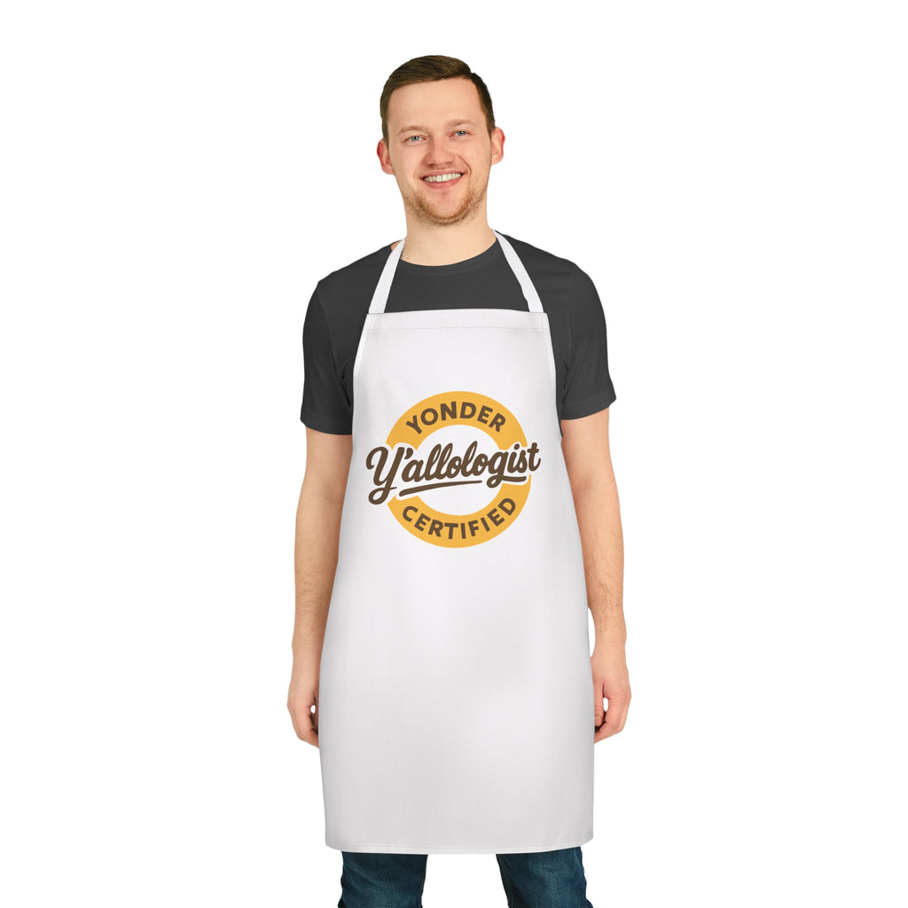 Y'allologist Round Logo Apron