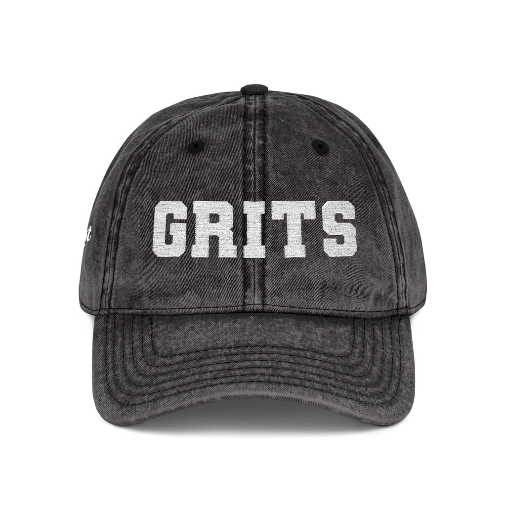 Vintage Embroidered 'GRITS' Distressed Cap