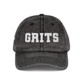 Vintage Embroidered 'GRITS' Distressed Cap