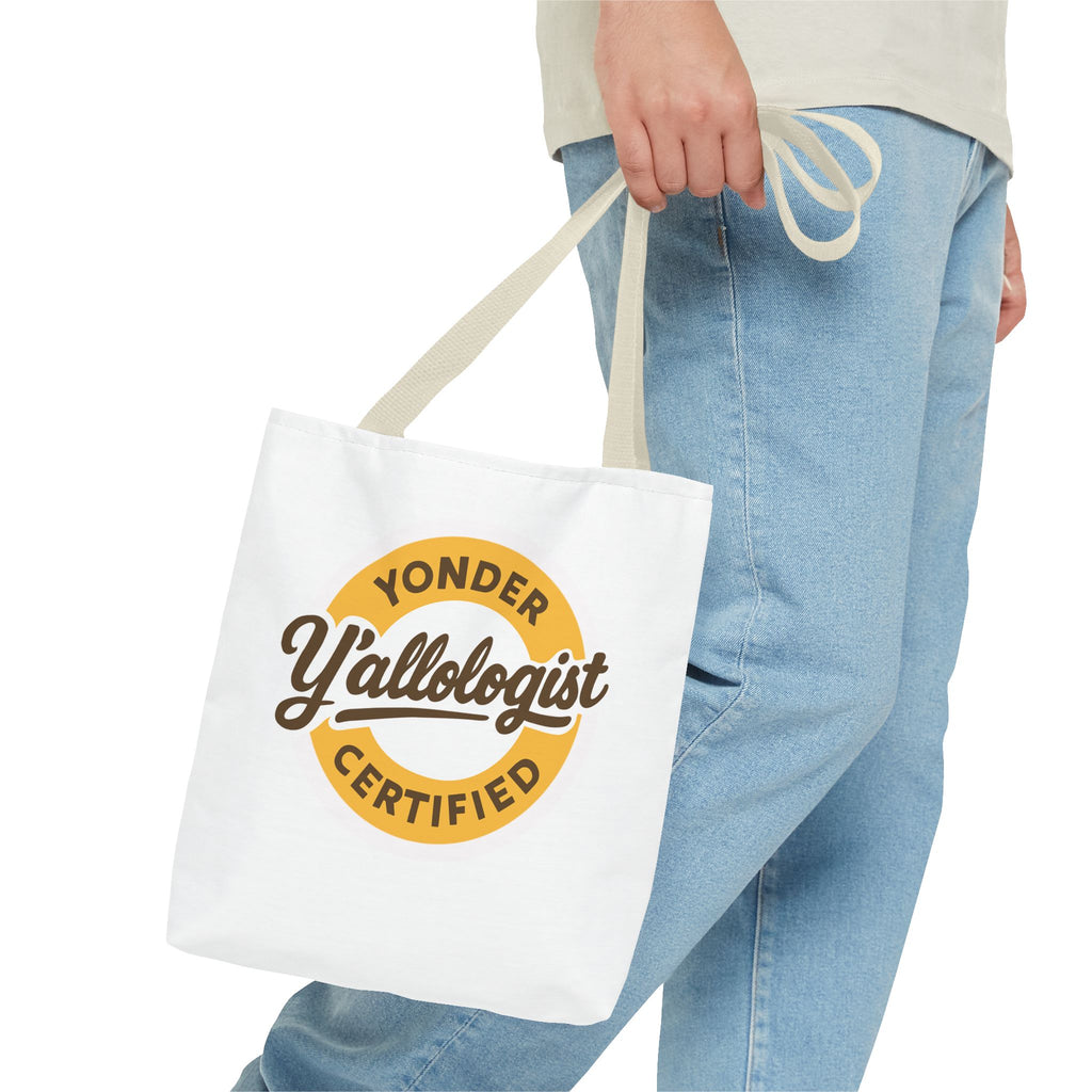 Y'allologist Round Logo Cotton Tote