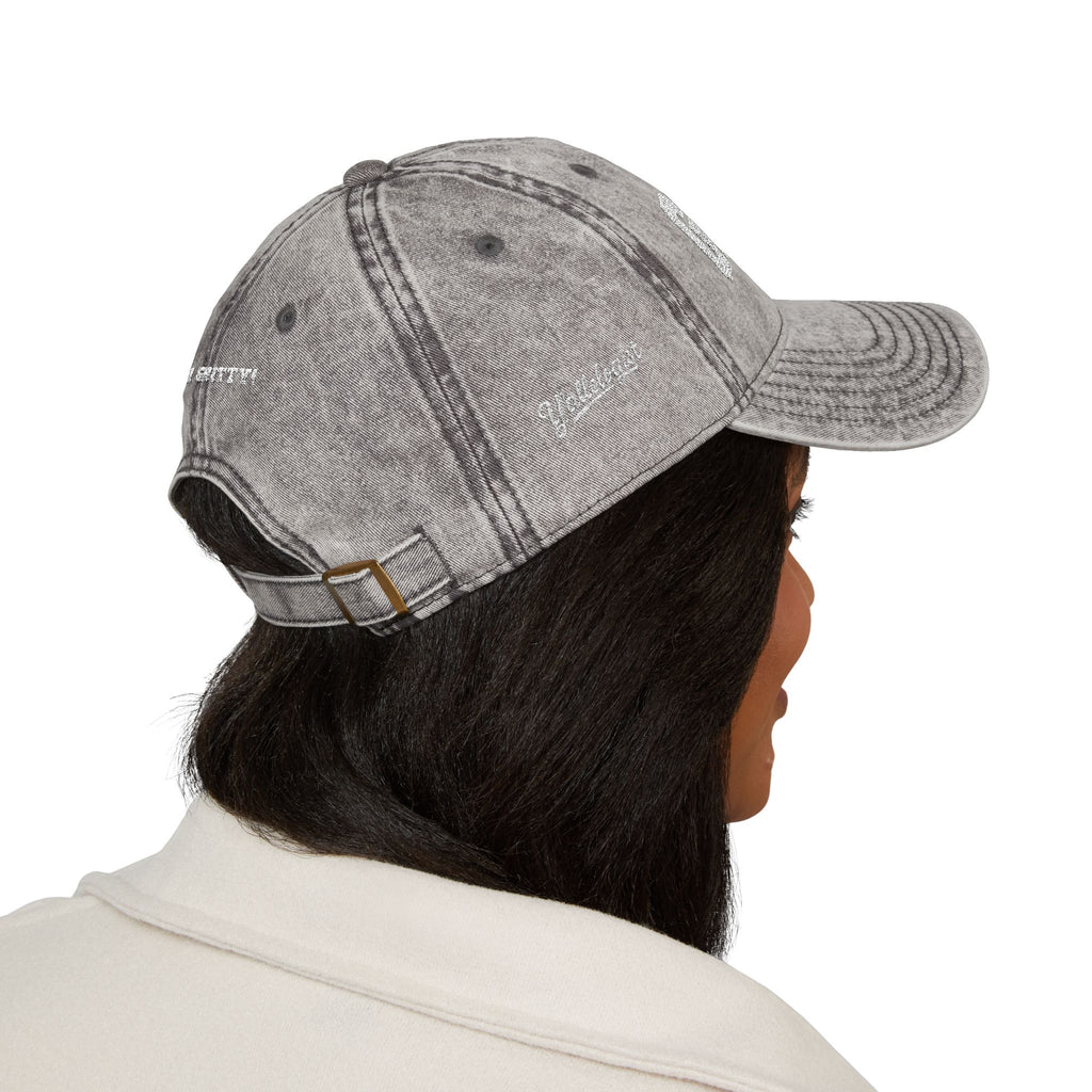 Vintage Embroidered 'GRITS' Distressed Cap