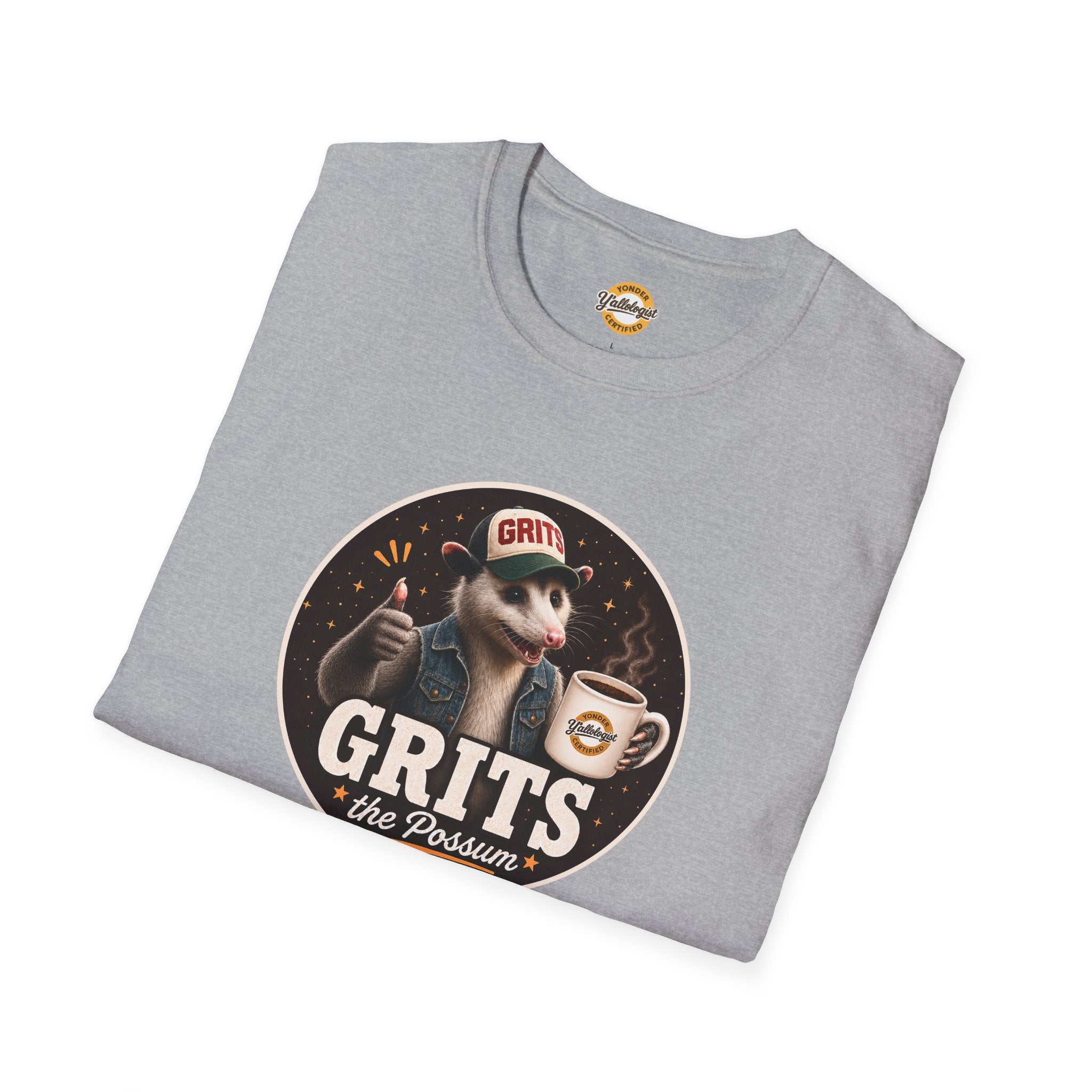 Grits the Possum with Y'allologist Mug Unisex T-Shirt