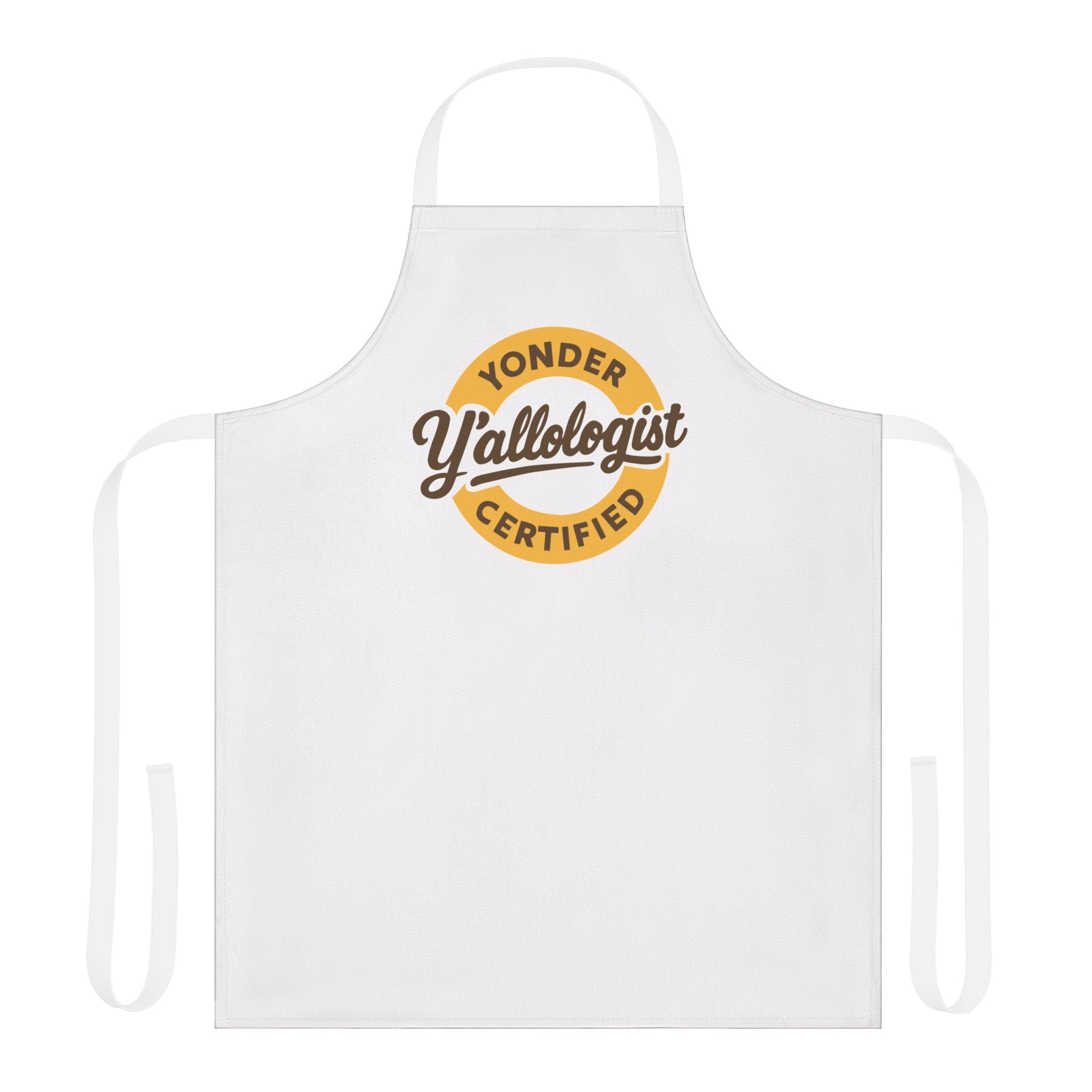 Y'allologist Round Logo Apron