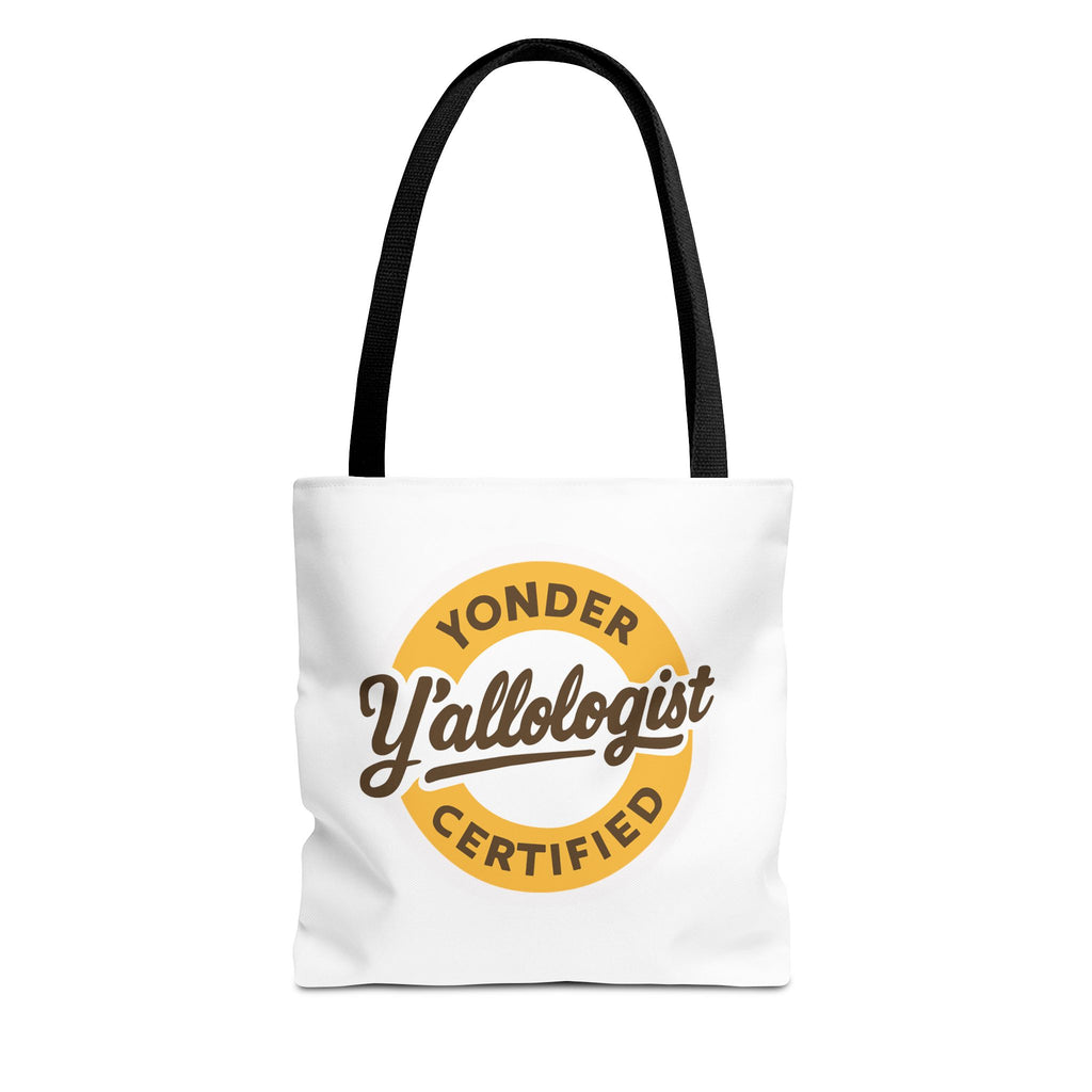 Y'allologist Round Logo Cotton Tote