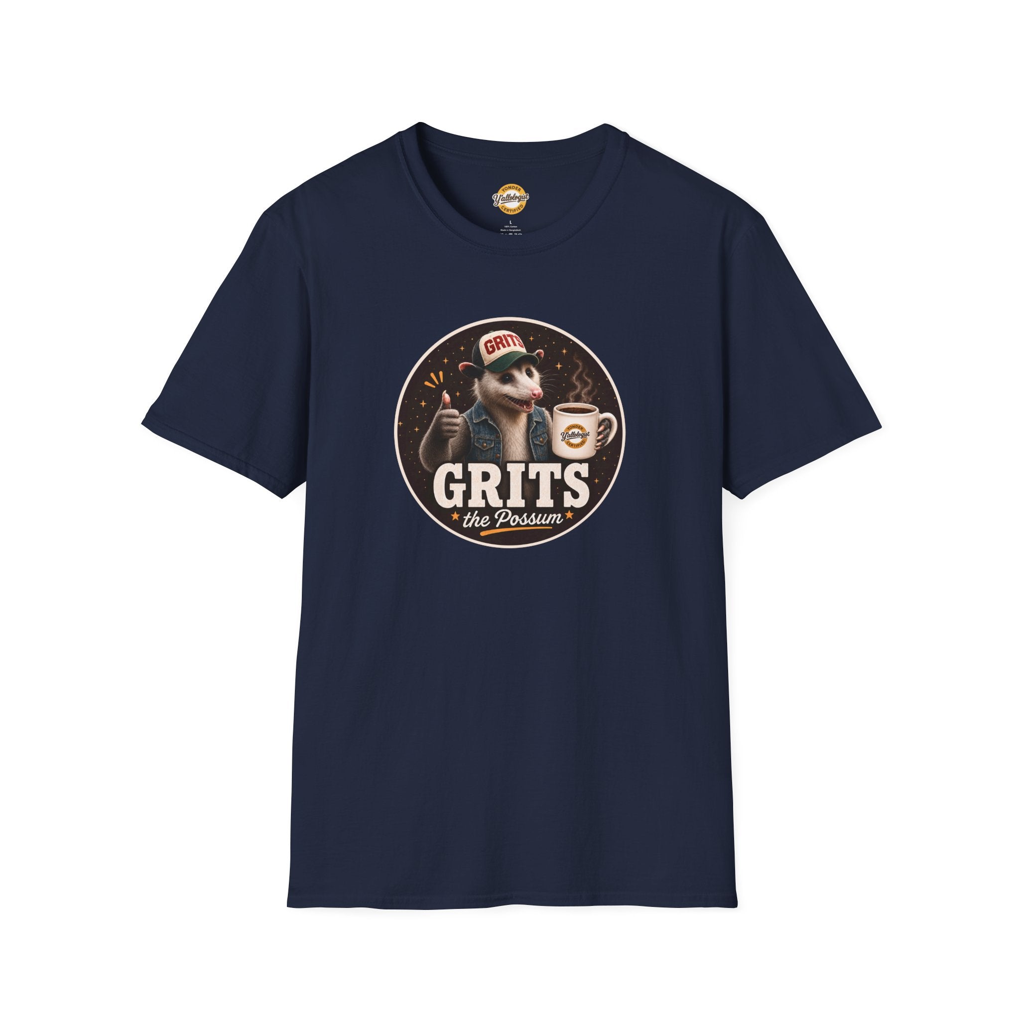 Grits the Possum with Y'allologist Mug Unisex T-Shirt